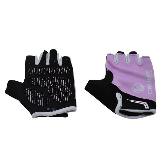 Gants De Cyclisme Enfant (Rose / Noir / Blanc)