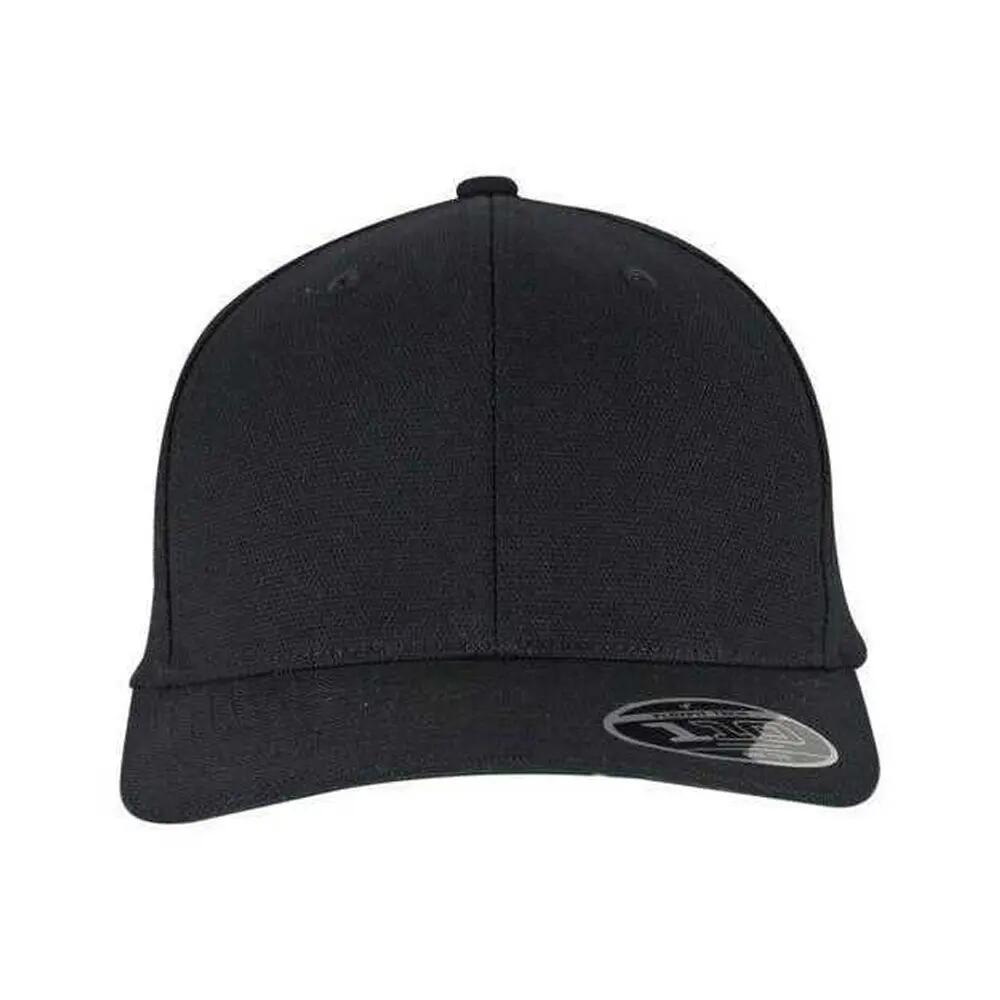 110 Curved Peak Baseball Cap (Black) 5/5