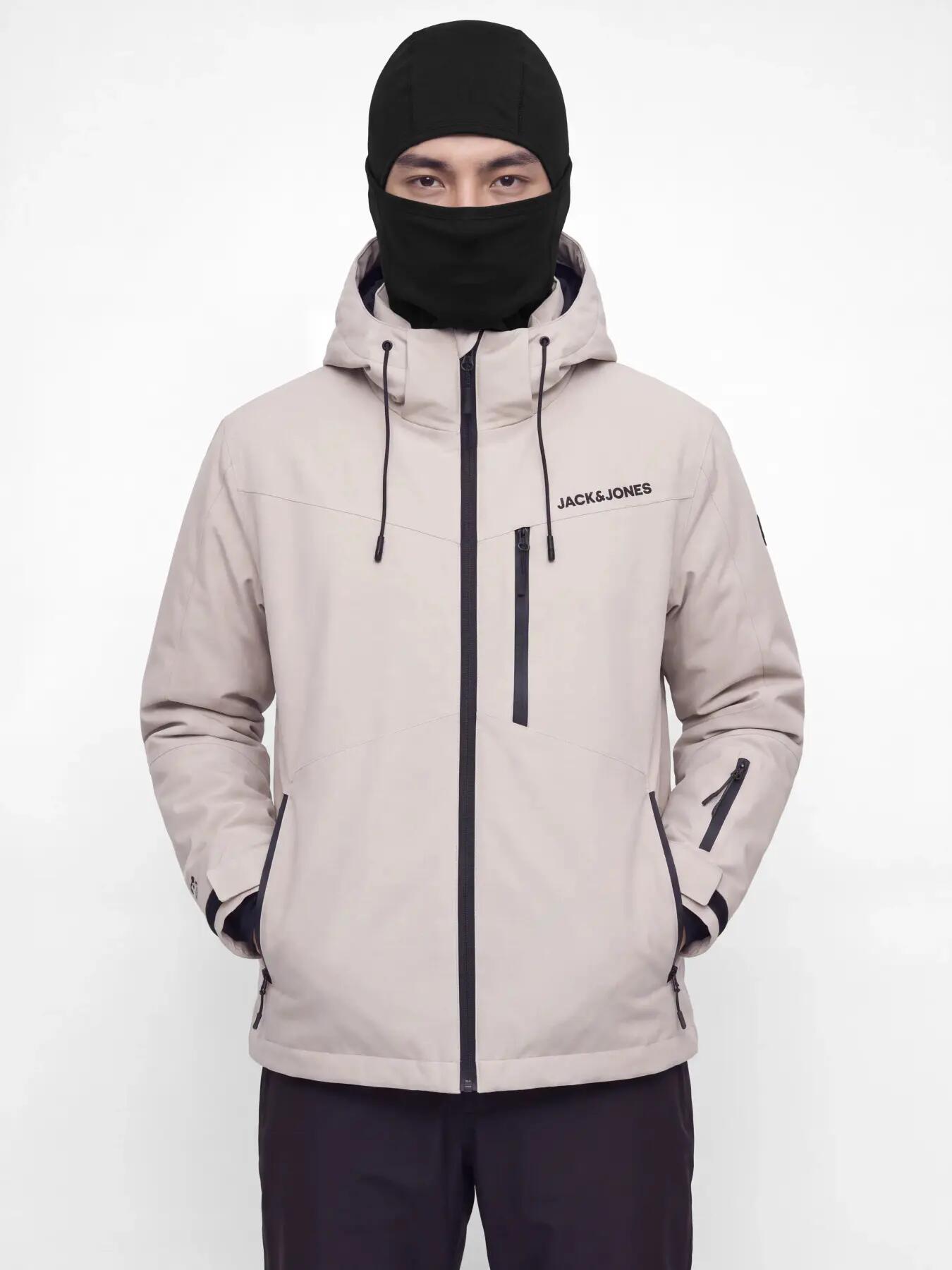 Homem Esqui Balaclava Elástico e Respirável Snowy O-24 Black 3/4