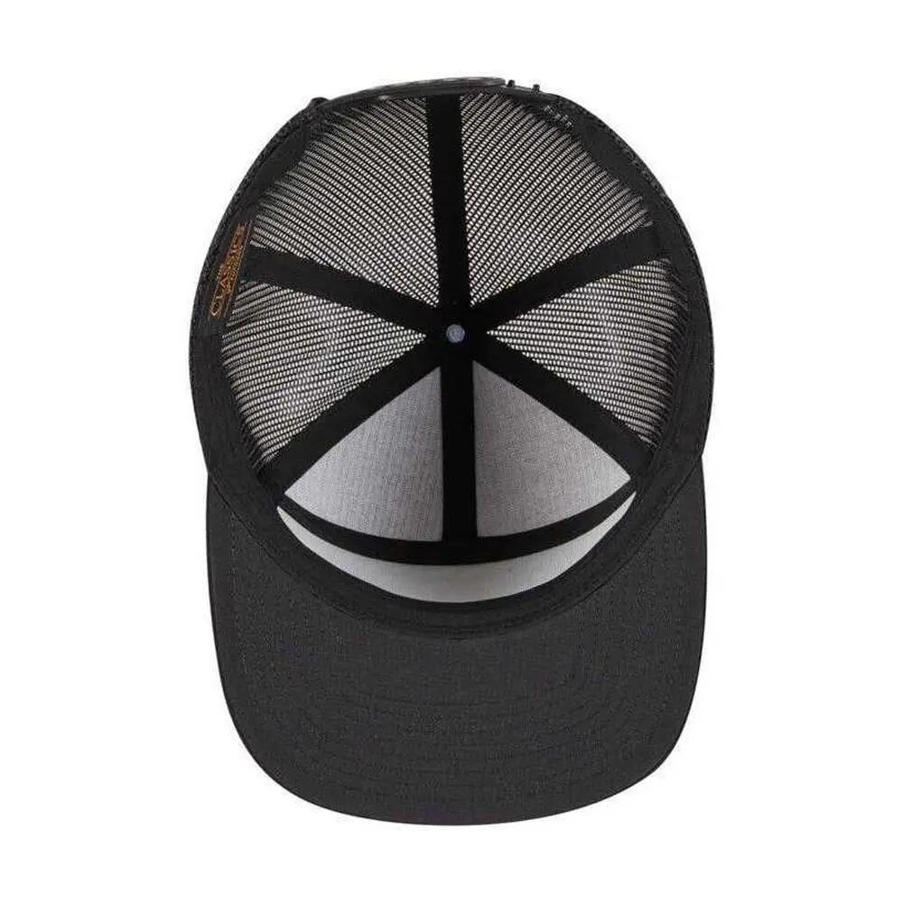 Classic 7 Panel Trucker Cap (Black) 4/5