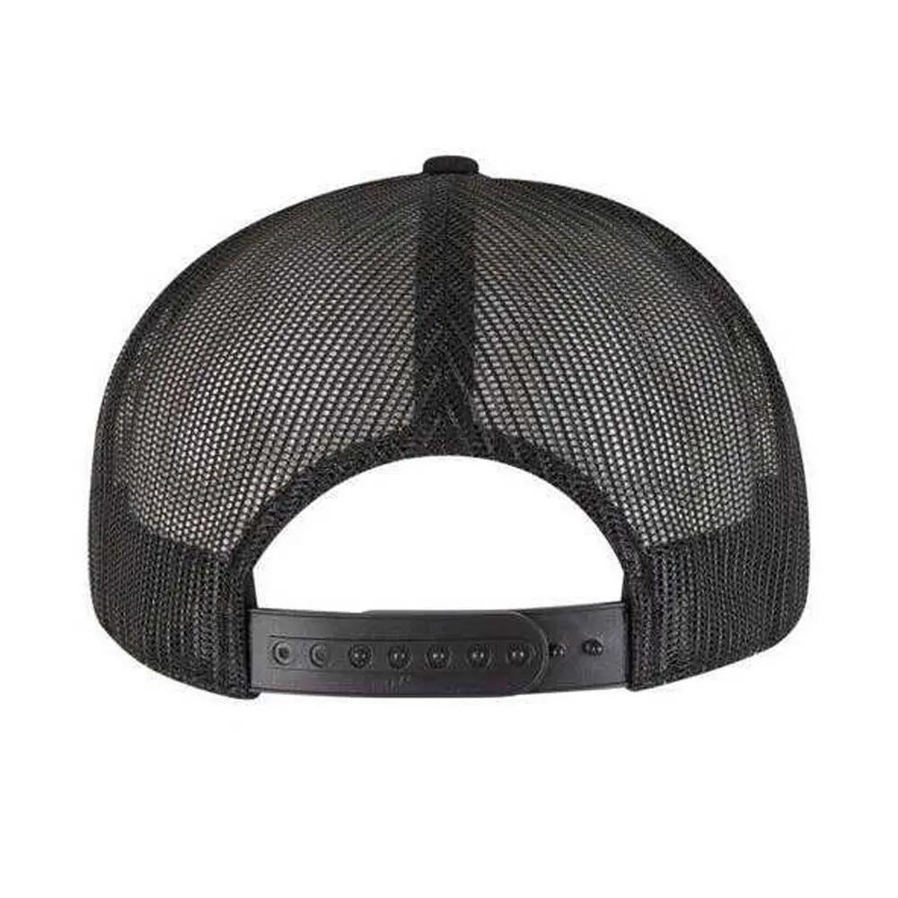 Classic 7 Panel Trucker Cap (Black) 2/5