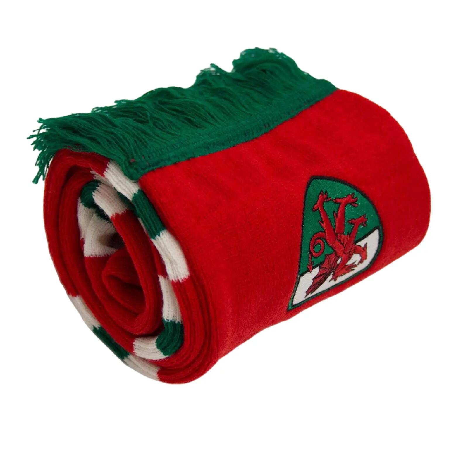 Ensemble Bonnet Et Écharpe WALES Adulte (Rouge / Blanc / Vert) 6/6