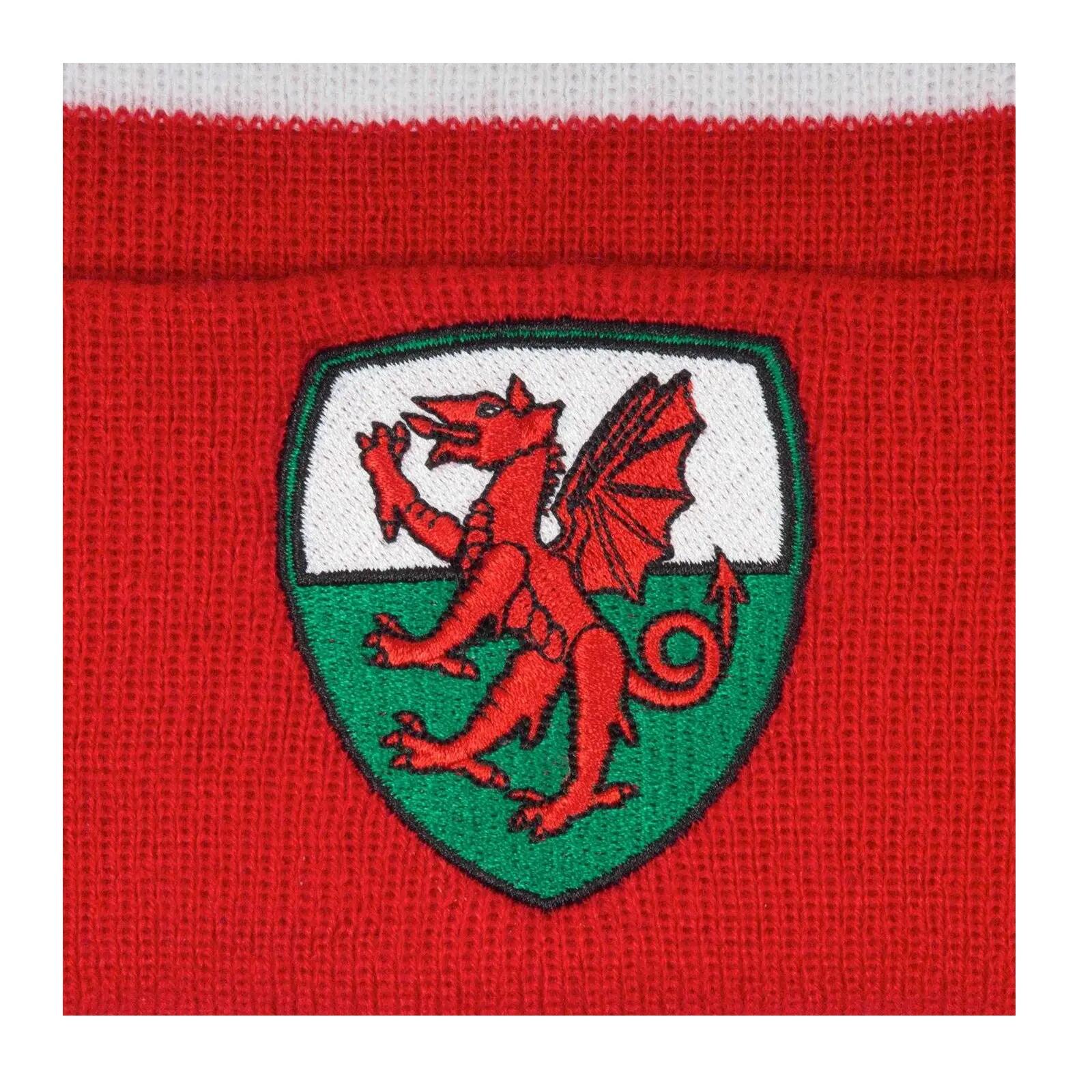 Ensemble Bonnet Et Écharpe WALES Adulte (Rouge / Blanc / Vert) 5/6