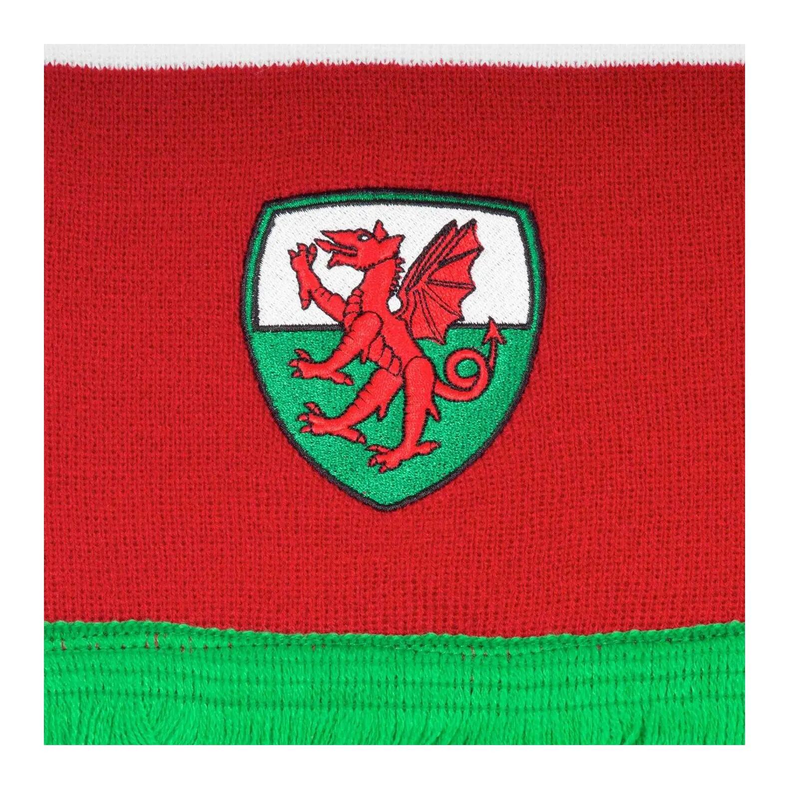 Ensemble Bonnet Et Écharpe WALES Adulte (Rouge / Blanc / Vert) 4/6