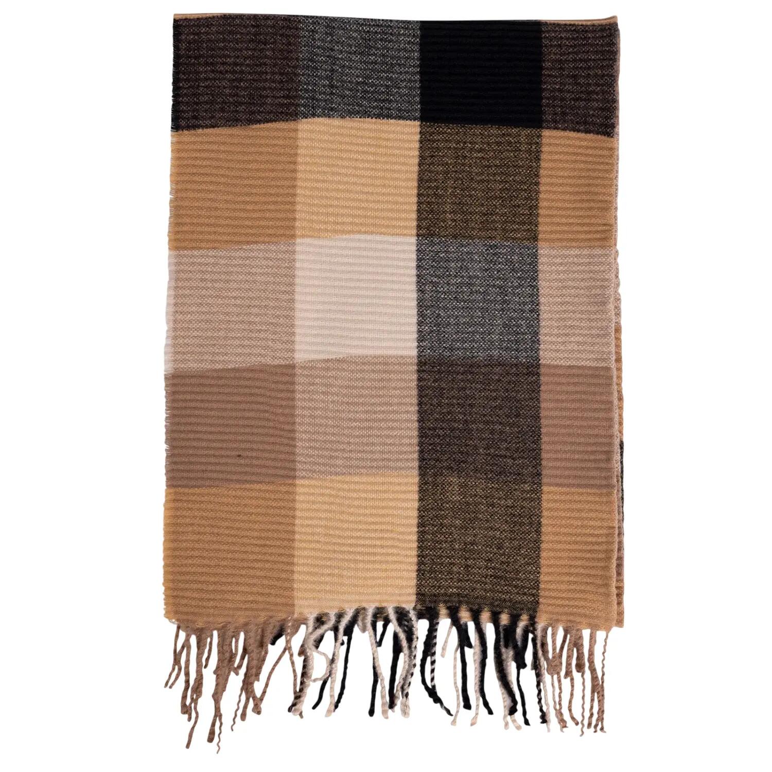 Sciarpa A Quadri Donna Trespass Claris Beige 2/5