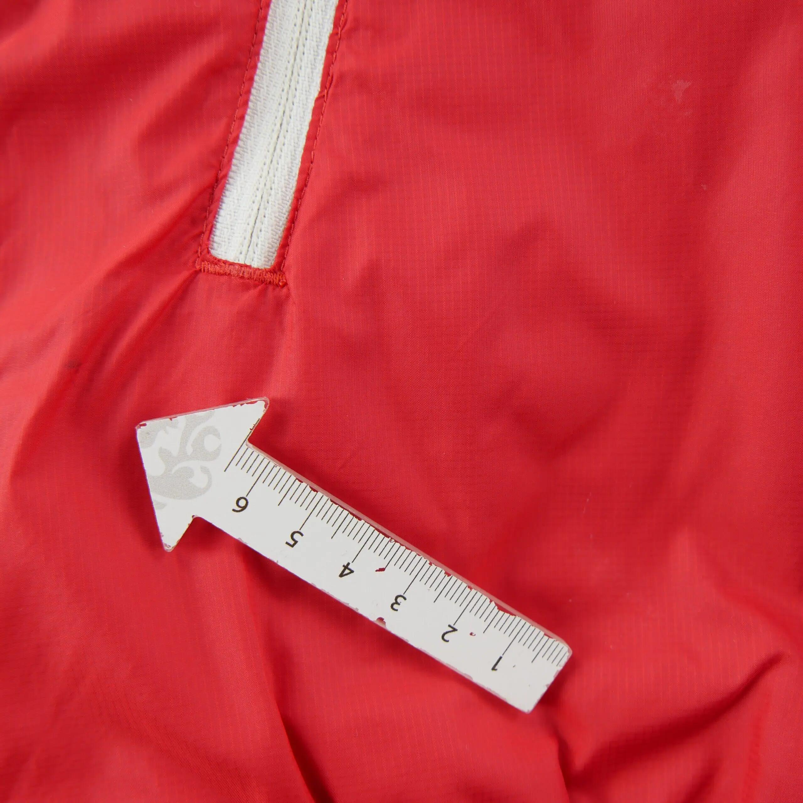 Second life - Kurtka przeciwwiatrowa męska 3-Stripes nylon czerwona - Stan dobry 8/11