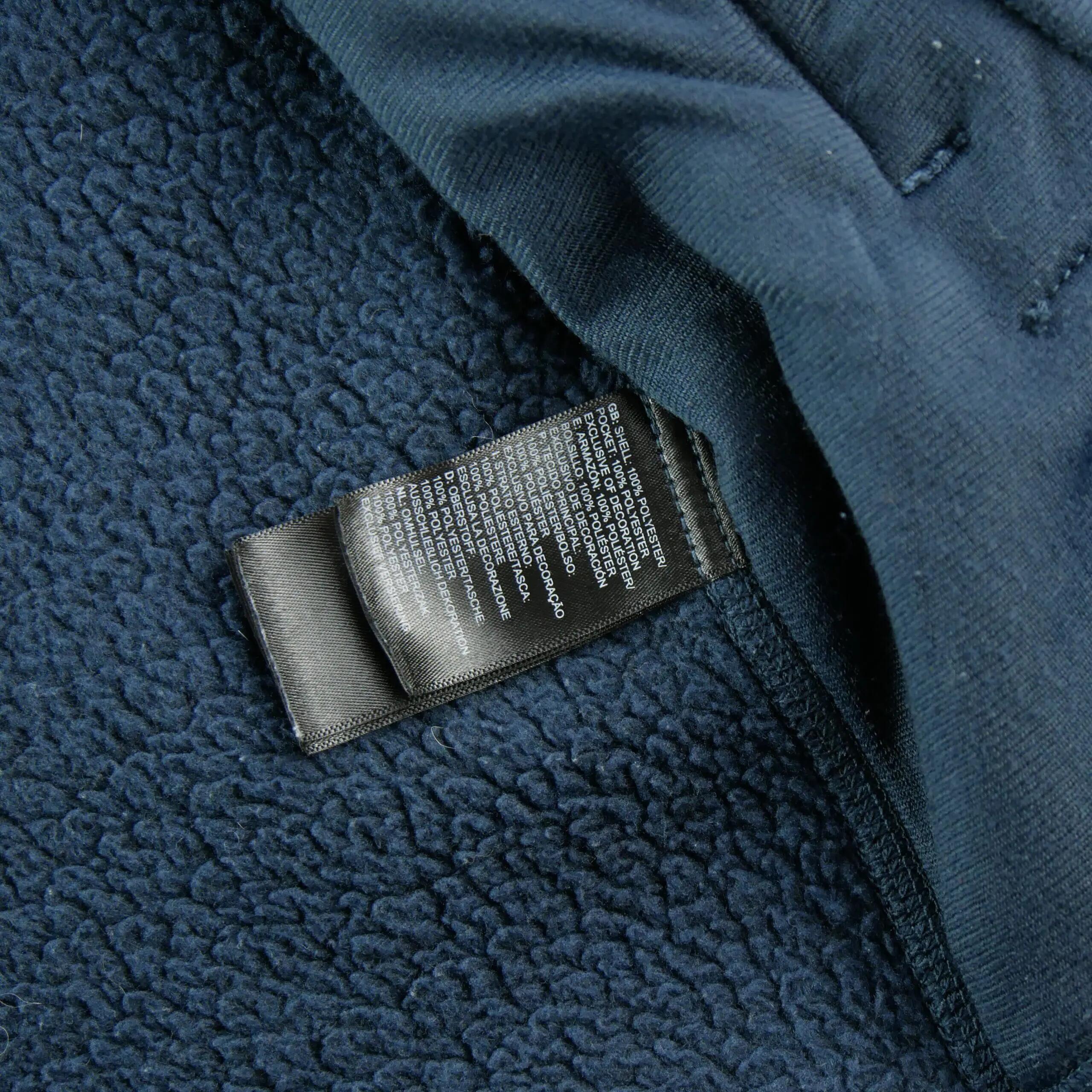 Second life - Men's Fleece Jacket Patch Logo Navy - Excellent 7/9