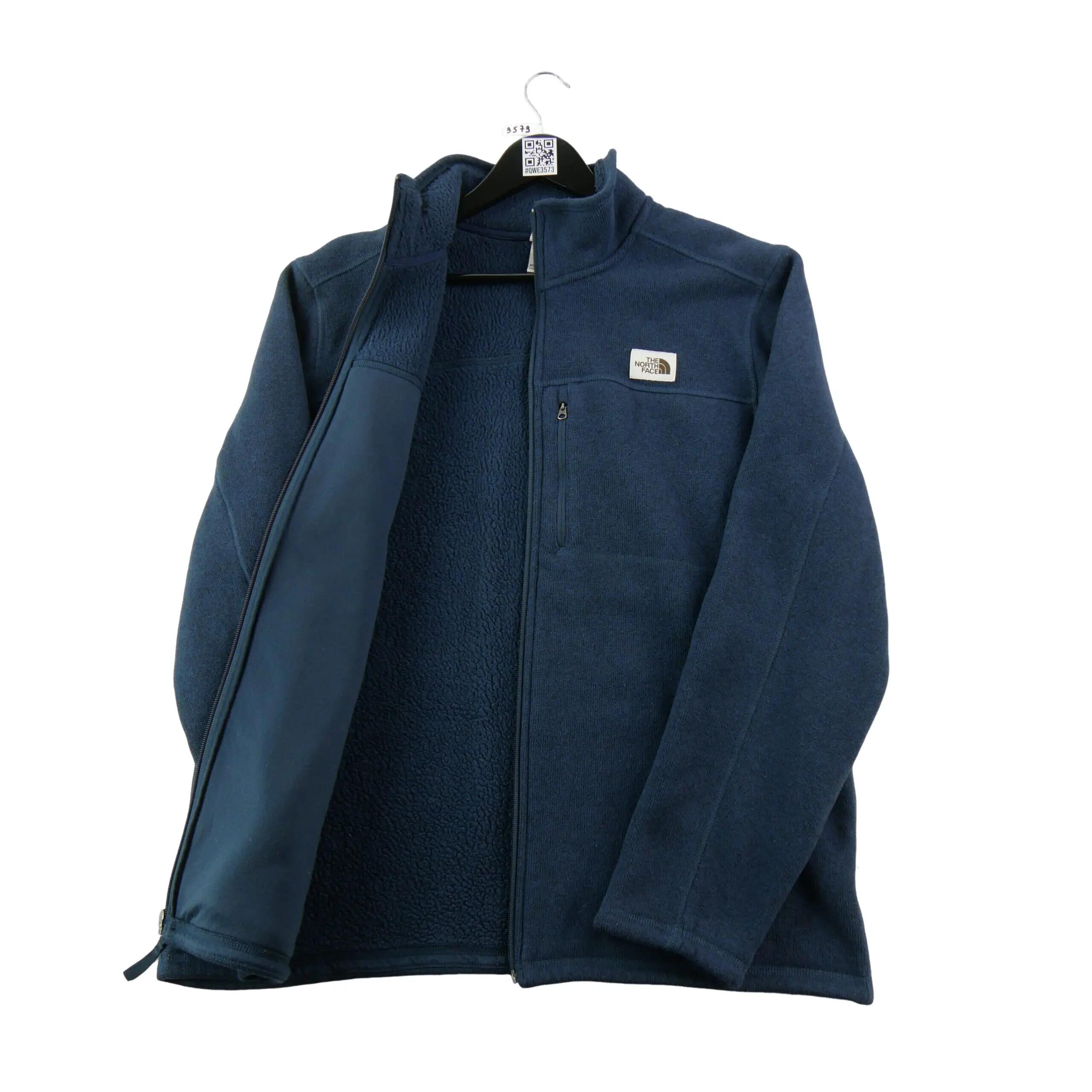 Second life - Men's Fleece Jacket Patch Logo Navy - Excellent 3/9