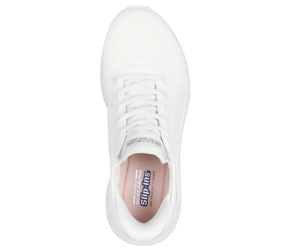 Baskets Skechers BOBS Squad Chaos blanc tricot mémoire 3/7
