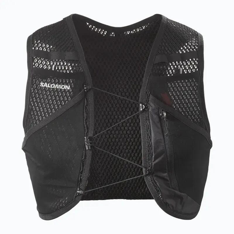 Unisex kamizelka biegowa 4 l Salomon Active Skin 4 No Flasks czarna 2/5