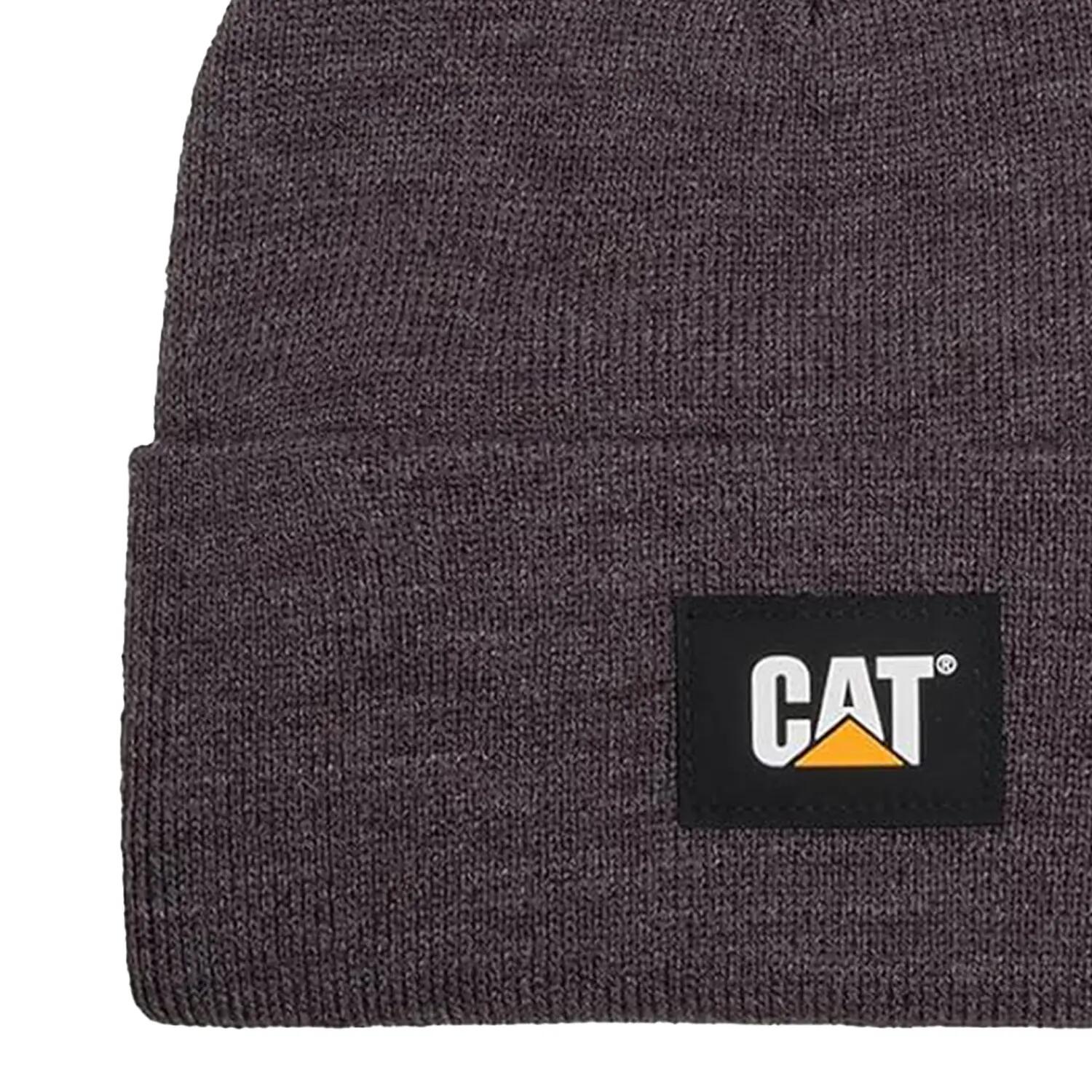 Label Cuffed Beanie (Black/Grey) 2/3
