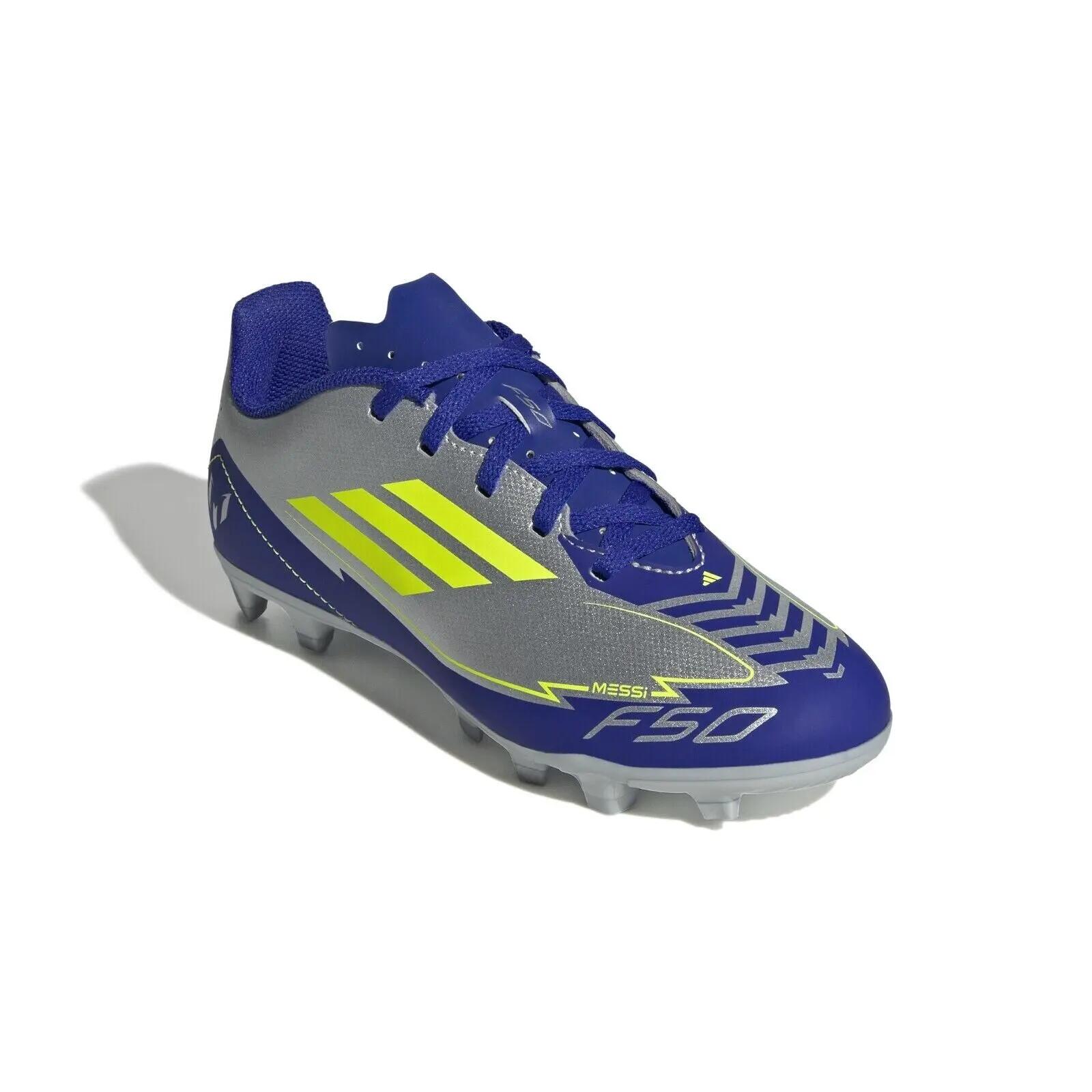 Chaussures de football adidas F50 Messi Club argent FG/MG 3/7