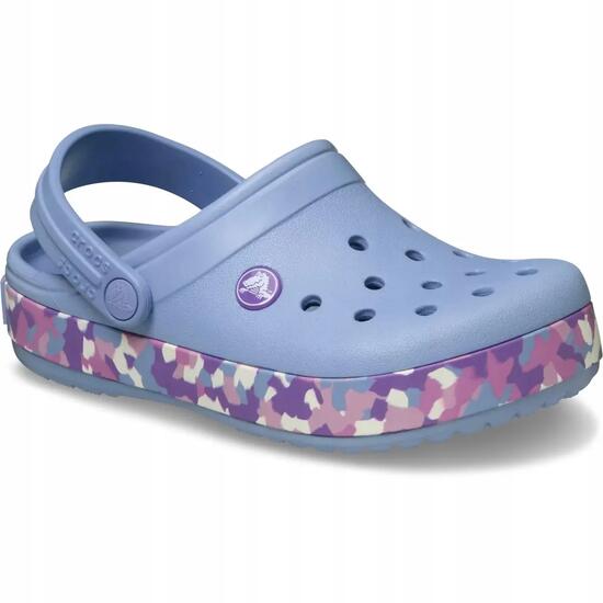 Crocs Dziecięce Klapki Sportowe Lekkie Crocband Glow Confetti Clog 33-34