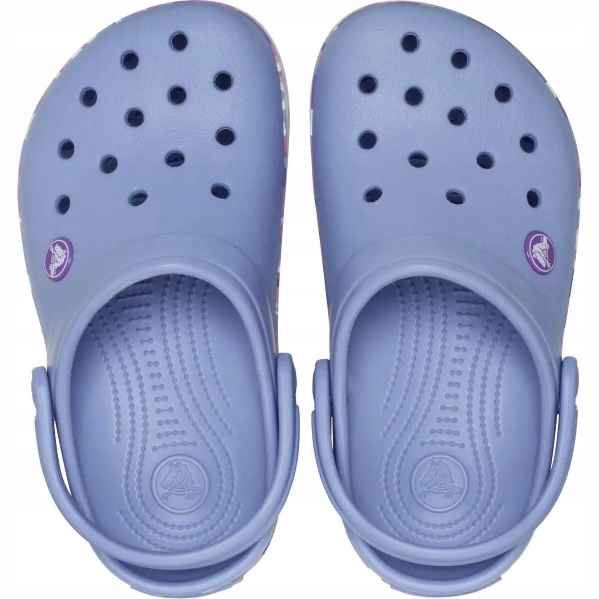 Klapki dziecięce Crocs Crockband Glow Confetti Band 6/12