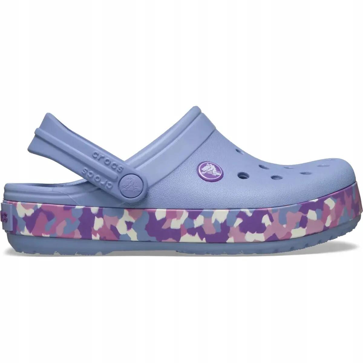 Klapki dziecięce Crocs Crockband Glow Confetti Band 3/12