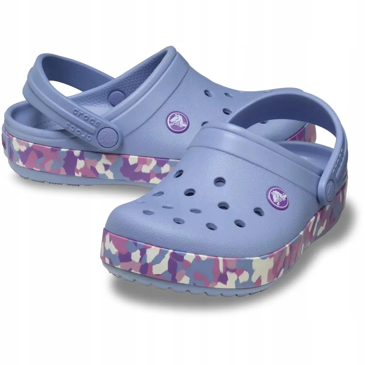Klapki dziecięce Crocs Crockband Glow Confetti Band 2/12