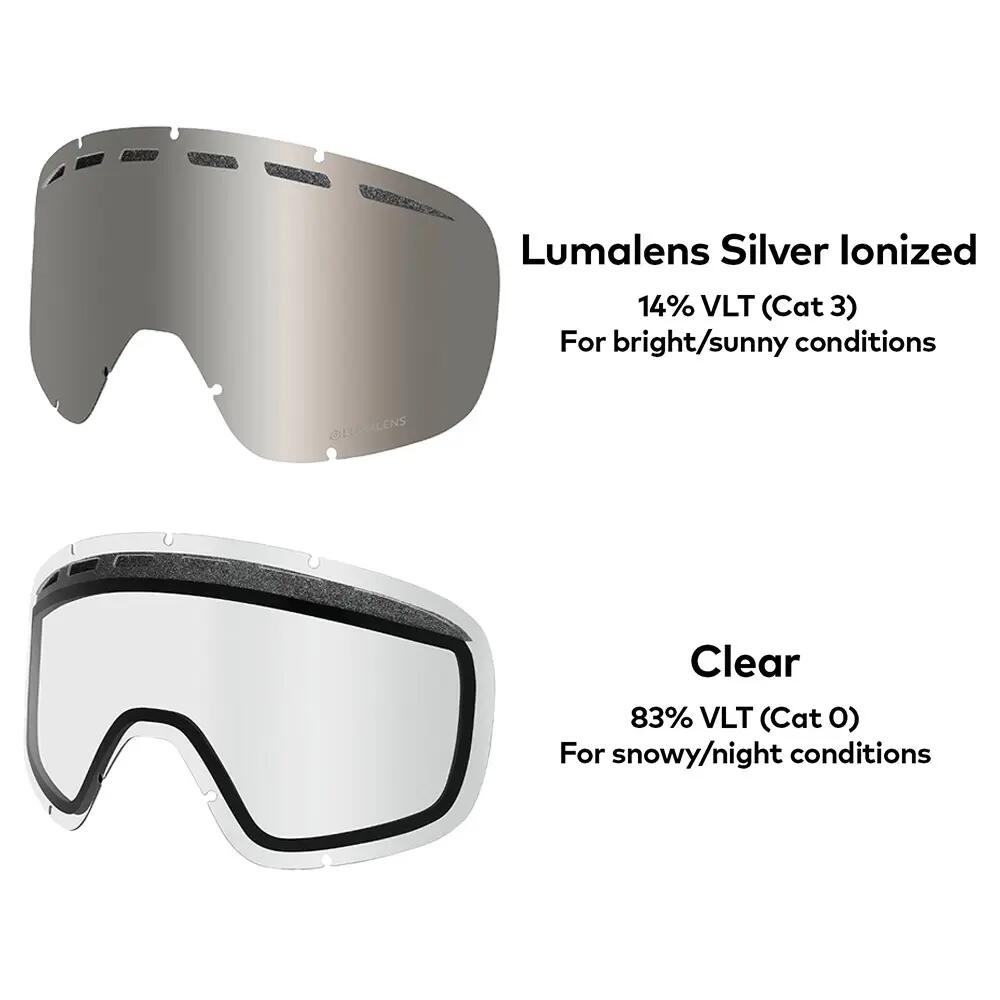 D1 OTG Lunettes De Ski Unisexes - Steel Blue/LL Silver Ionized & LL Clear 6/6