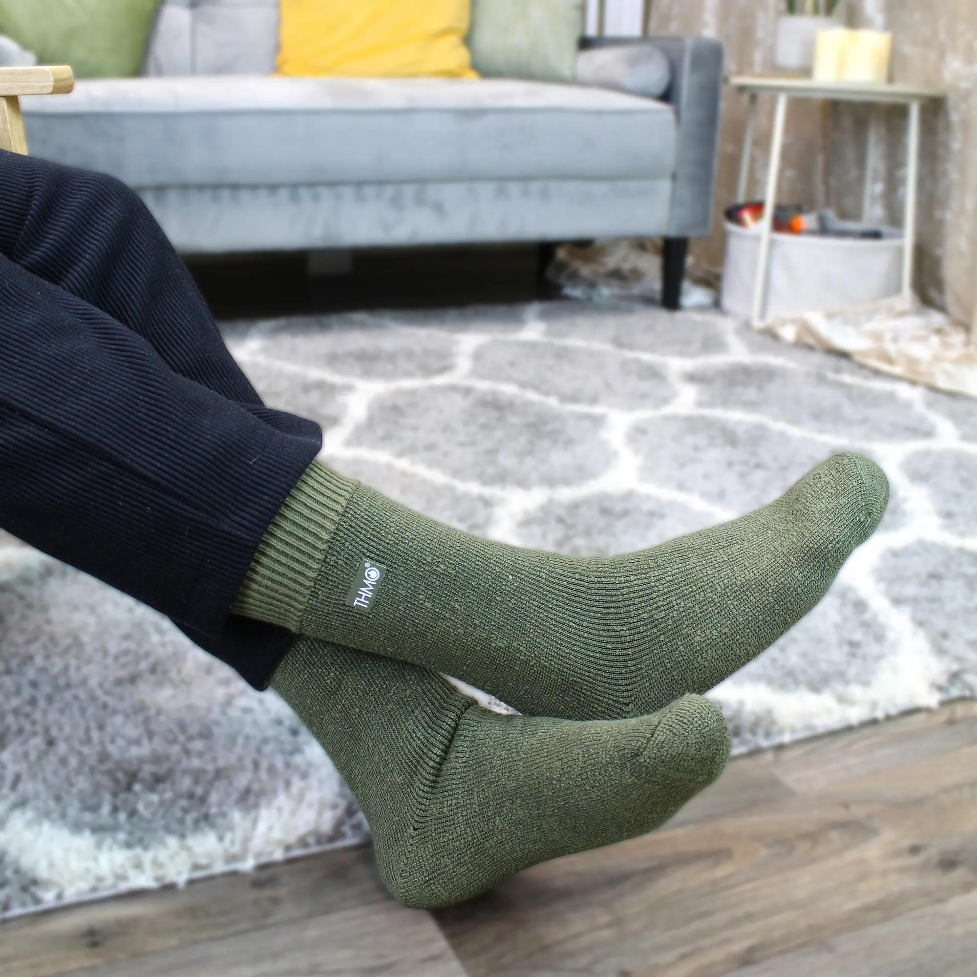 THMO Thermal Socks for Men, Double-Brushed Acrylic 3/7