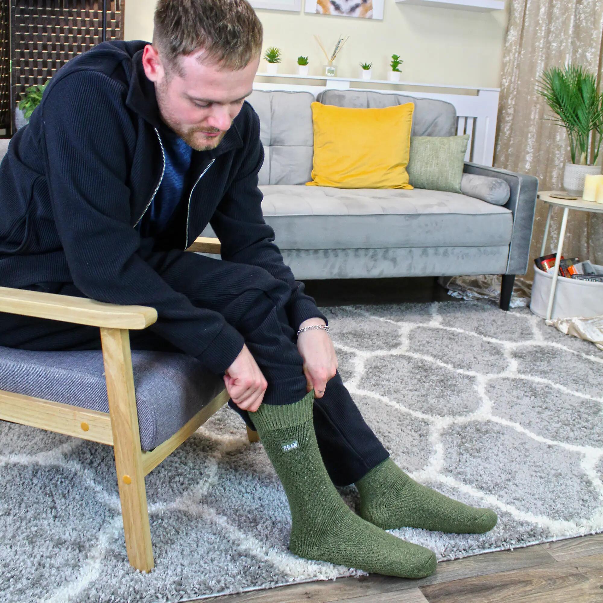 THMO Thermal Socks for Men, Double-Brushed Acrylic 5/7