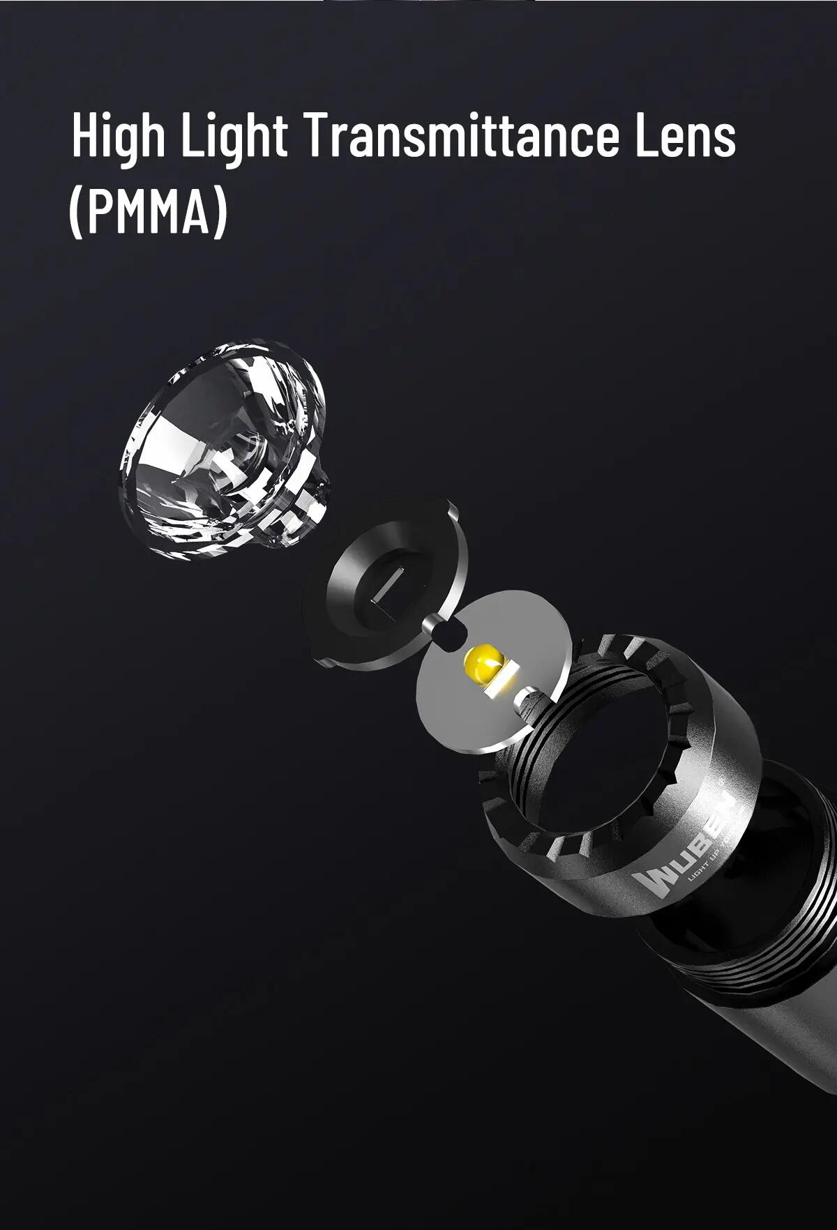 WUBEN C3 LED-Taschenlampe 1200 Lumen, 179 m, IP68 9/10