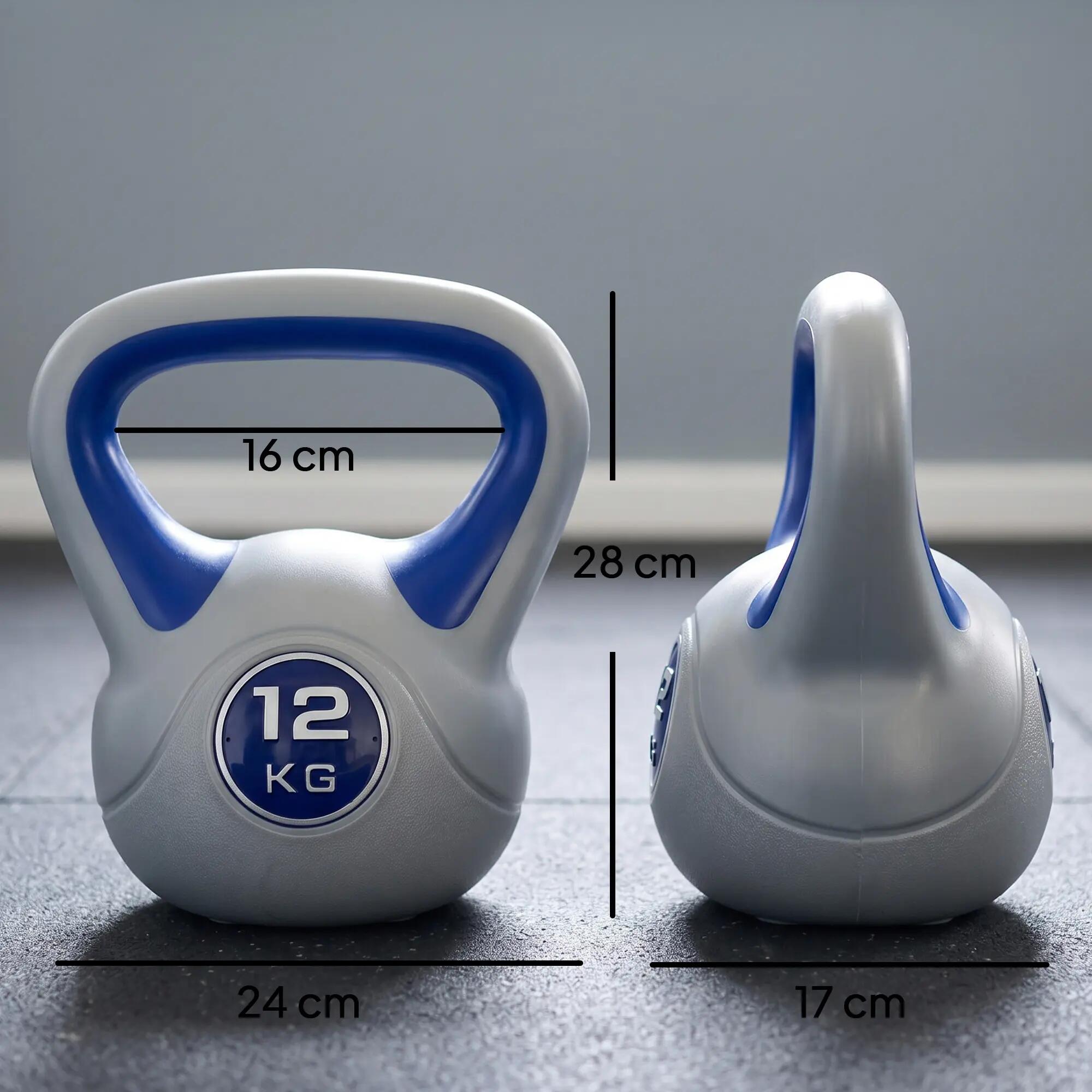 Kettlebell 12 kg cross training musculação Corength com Pega Larga SPORTNOW 3/7