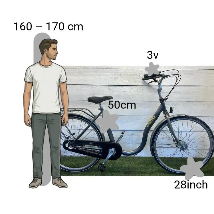 Bicicletta usata Cortina Comfort Extra Lage Instap 2/4
