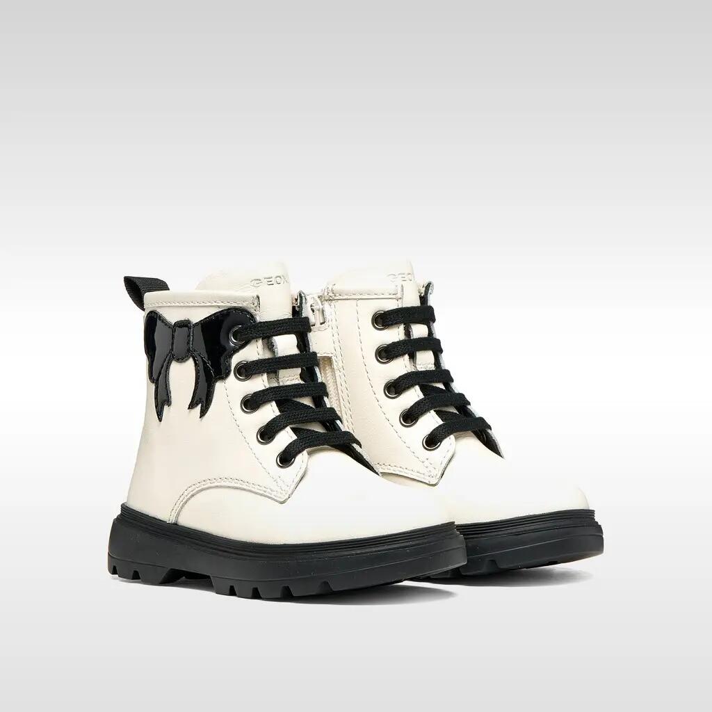 Bottines Bébé Fille B KIDDARTAH GIRL Ivoire Clair/Noir 3/7