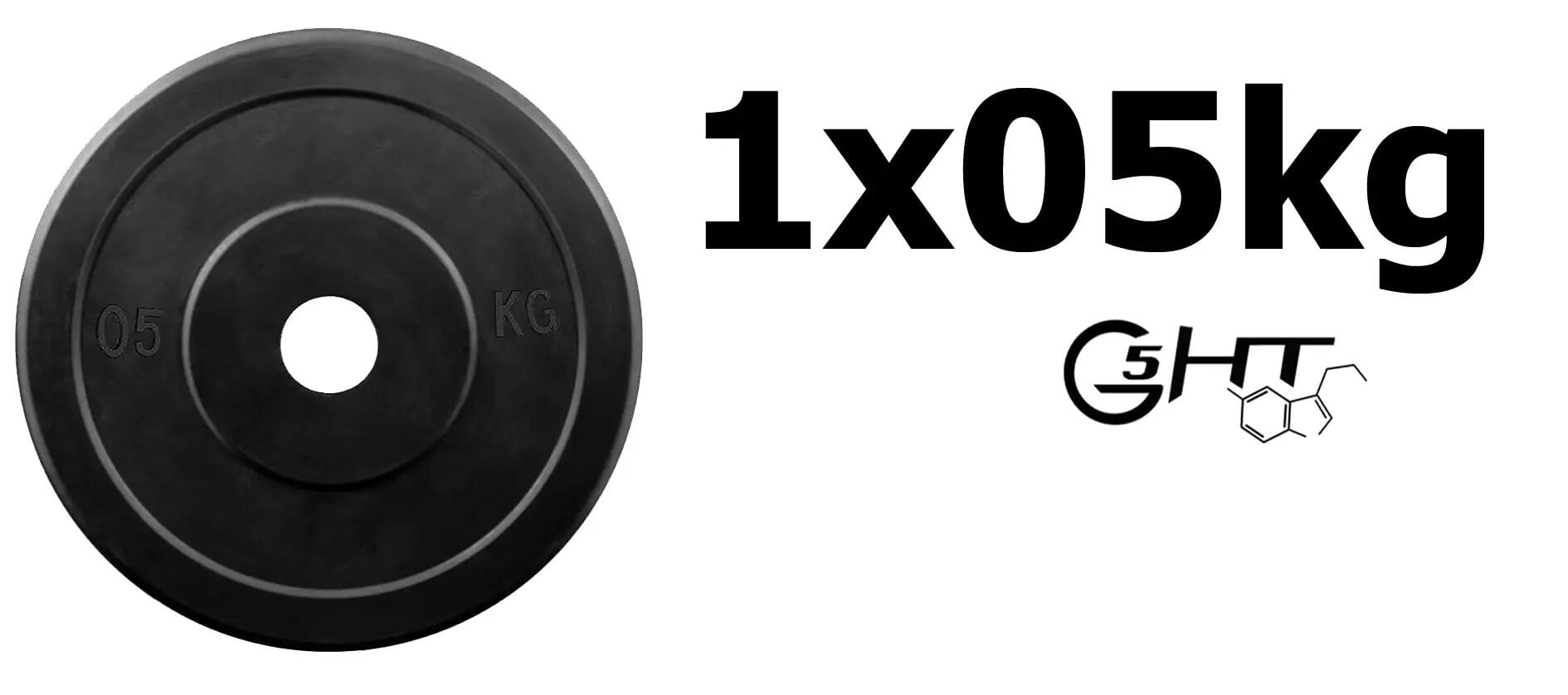 [Gummierte Gusseisenscheiben] Ø25 mm für Hantelstangen, 0,5–20 kg 2/6