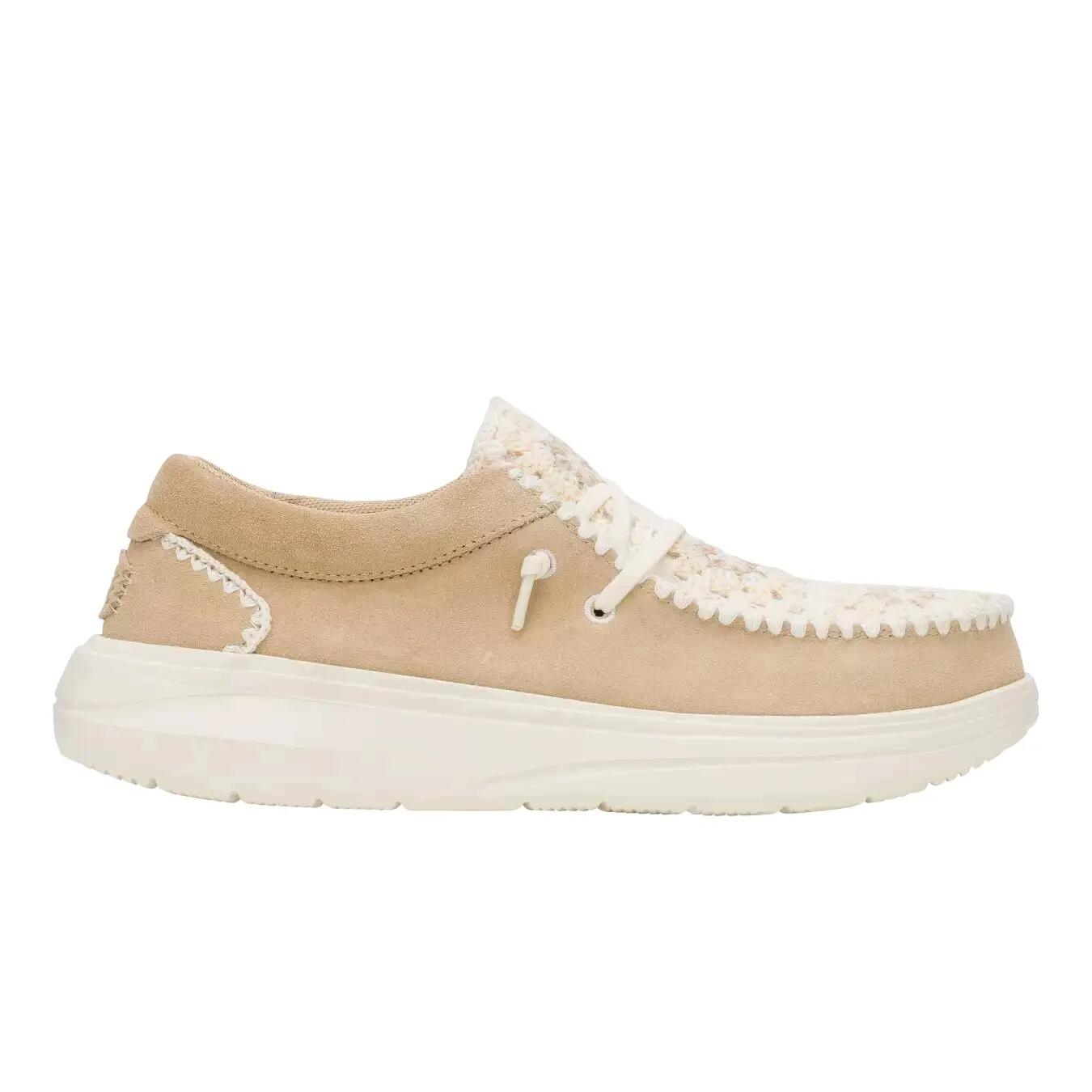 Hey Dude Modèle Wendy Comf Suede Crochet Couleur Brun Clair 6/6