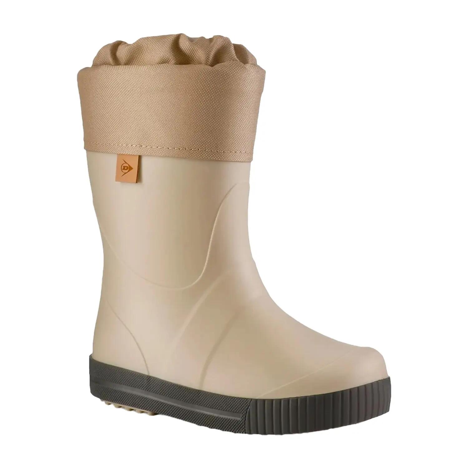 Stivali Di Gomma LogoBambini Dunlop Puddle Jumper Beige 6/7