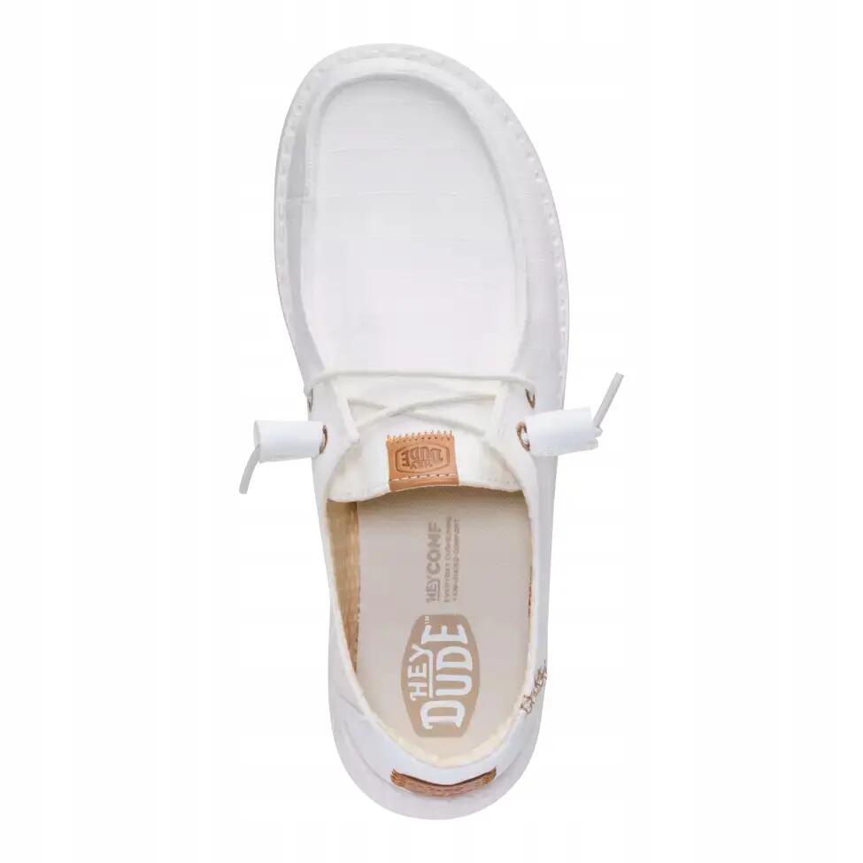 Casual Shoes - HEY DUDE Wendy Chambray Grid - White 6/6