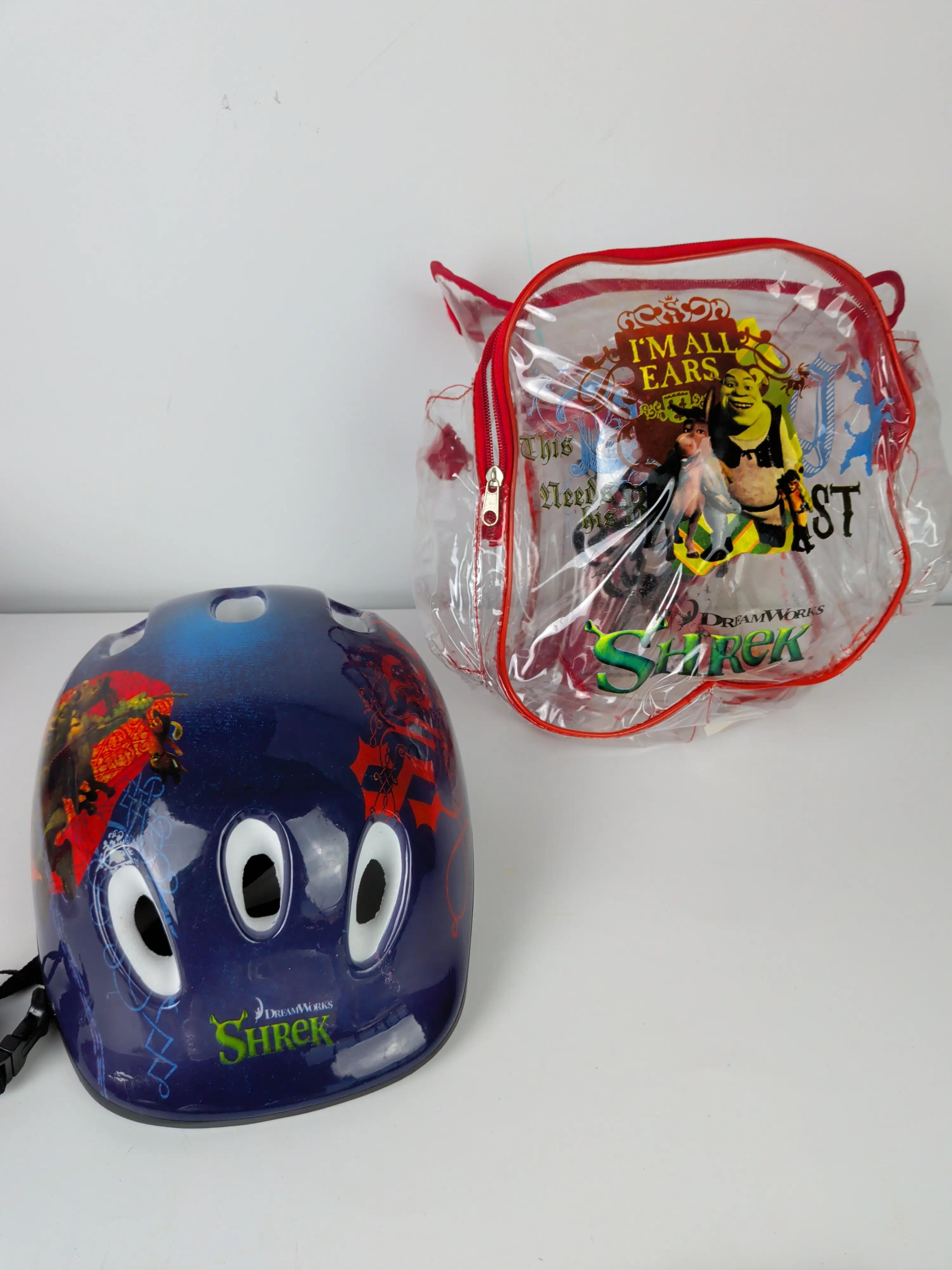 Set protección infantil Shrek, casco, coderas y rodilleras 2/7