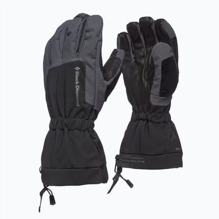 Gants de ski Black Diamond Glissade M noir Thinsulate cuir renforcé Kevlar