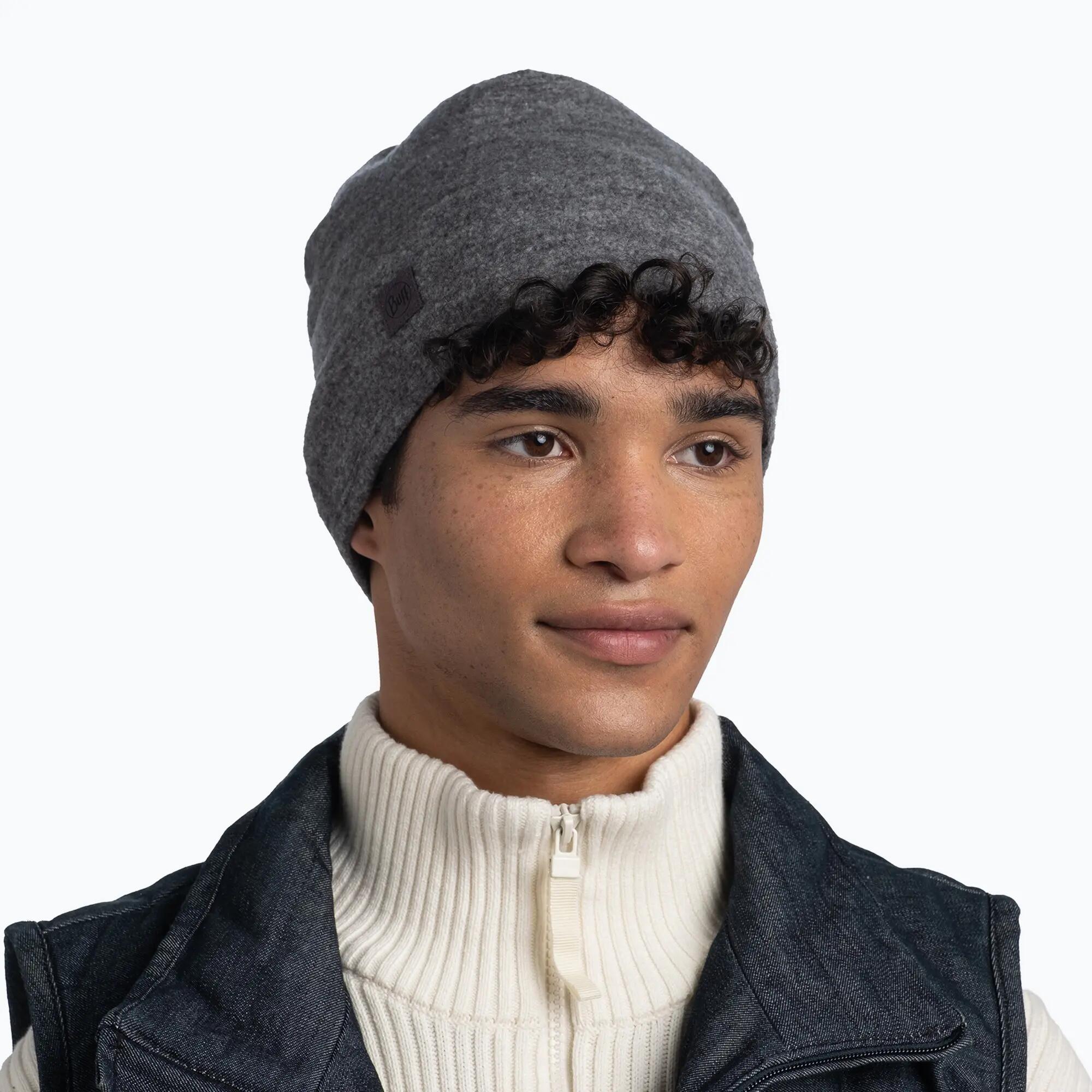 Merino Fleece Beanie one size grau - solid grey 2/7