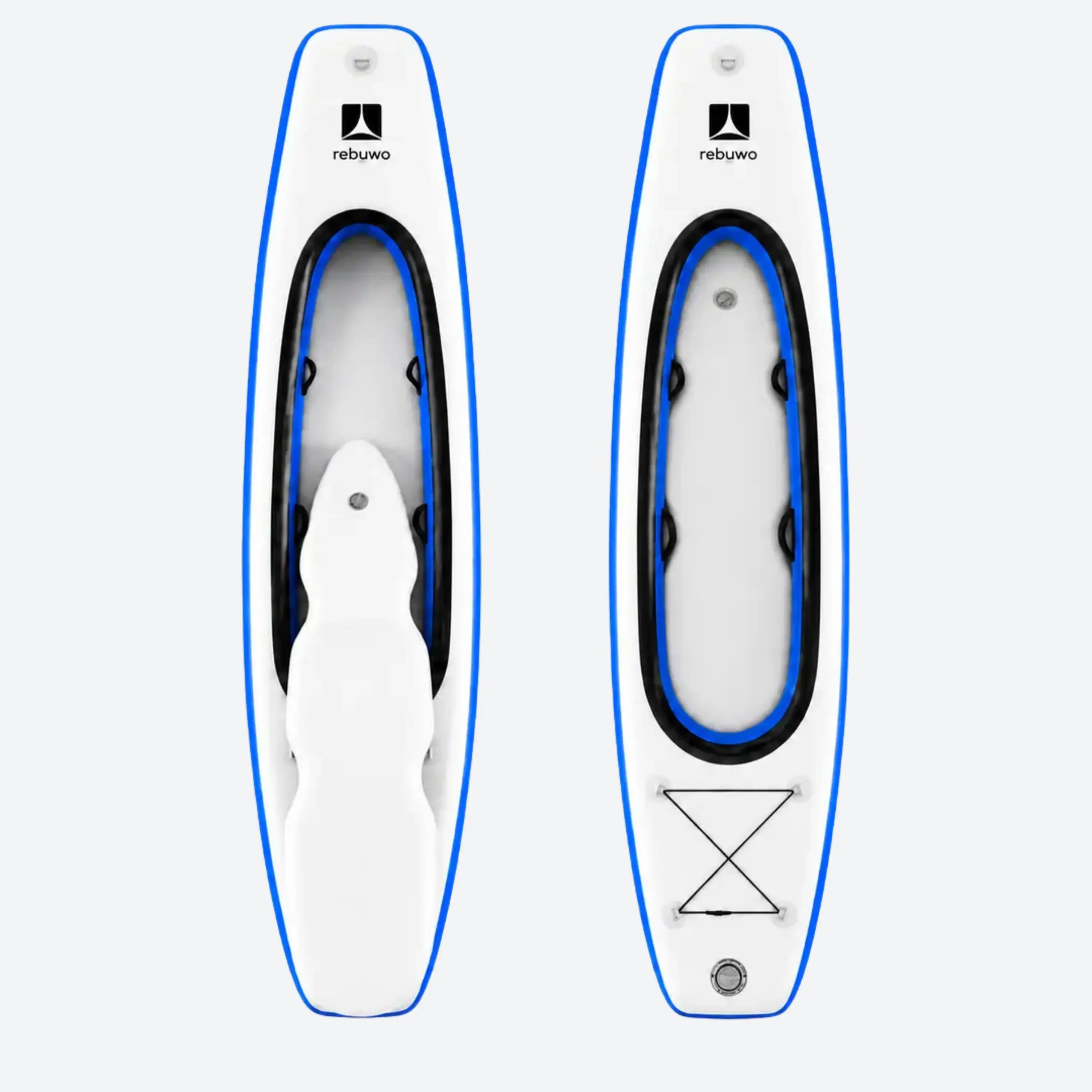 Kano ve Paddle Board Seti 2’si 1 Arada Şişme SUP - Mavi 3/4