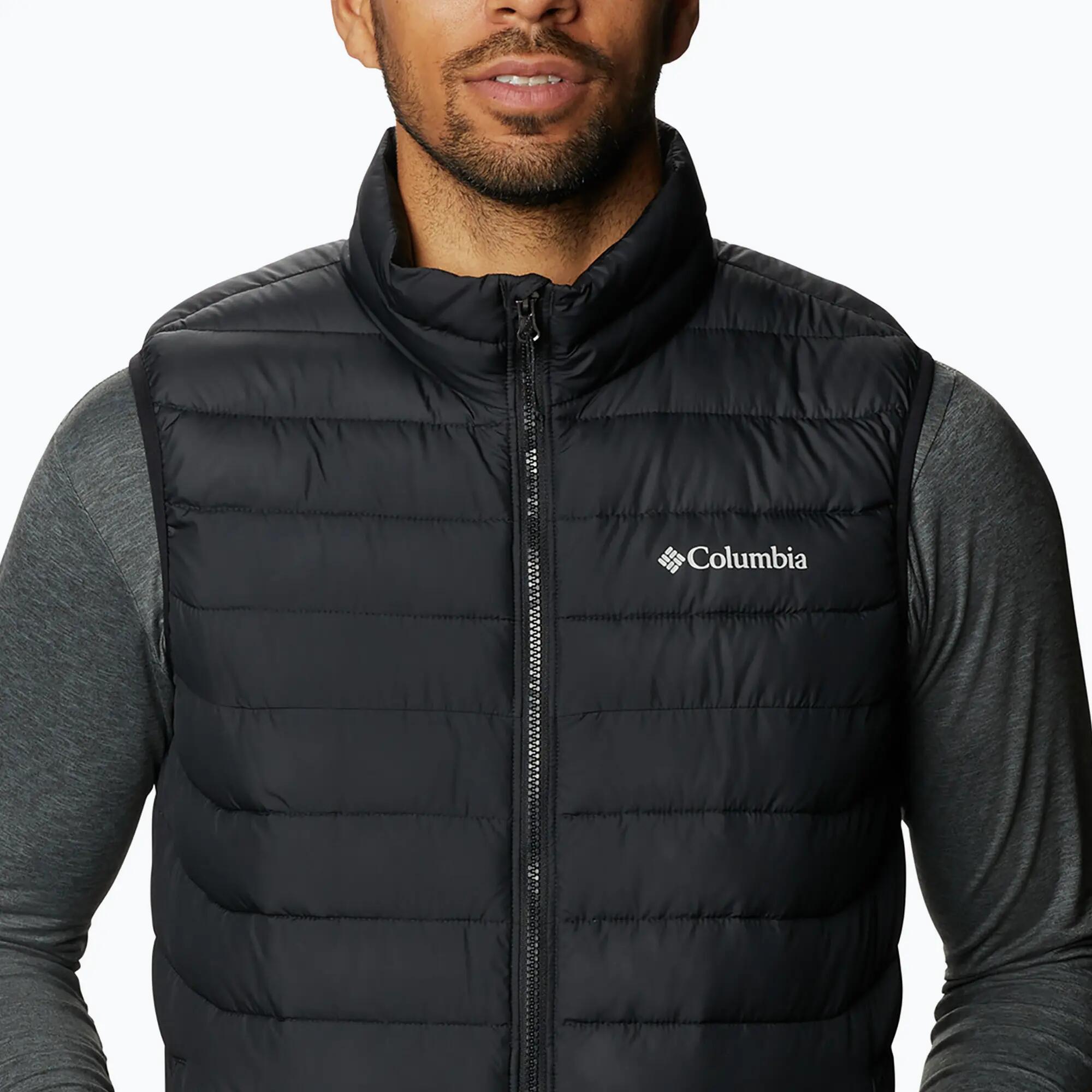 Gilet - escursionismo - uomo - termico, idrorepellente - nero 6/7