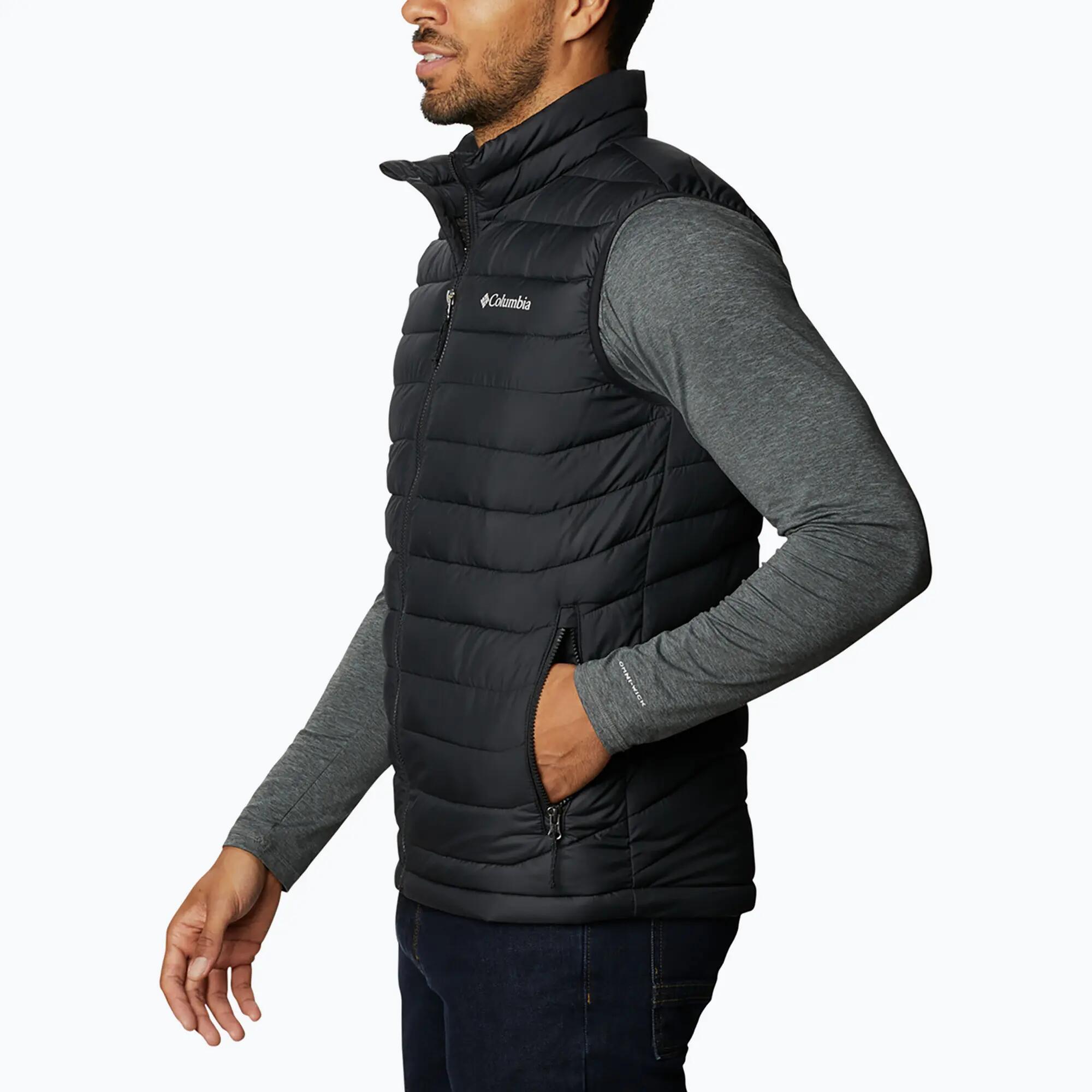 Gilet - escursionismo - uomo - termico, idrorepellente - nero 3/7