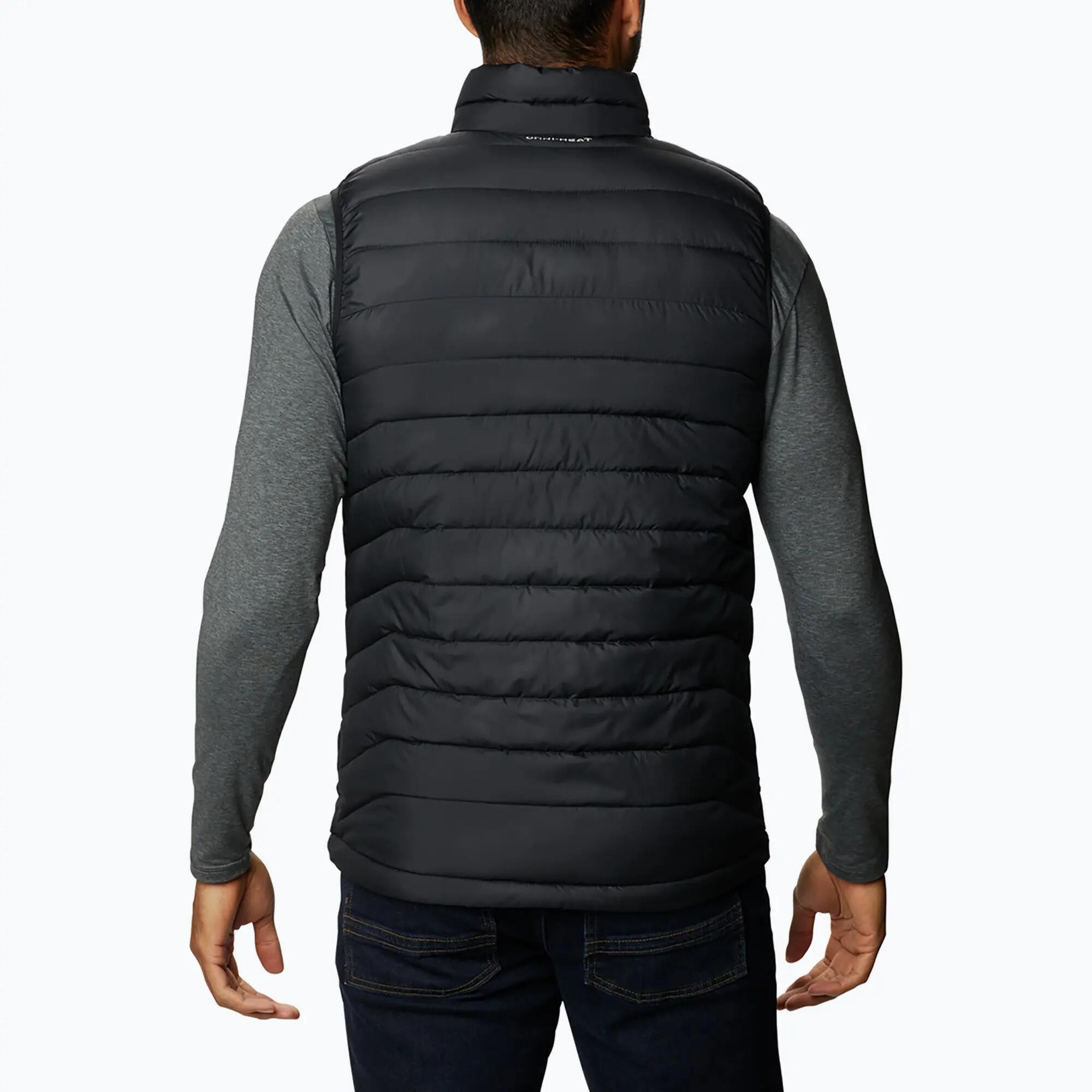 Gilet - escursionismo - uomo - termico, idrorepellente - nero 2/7