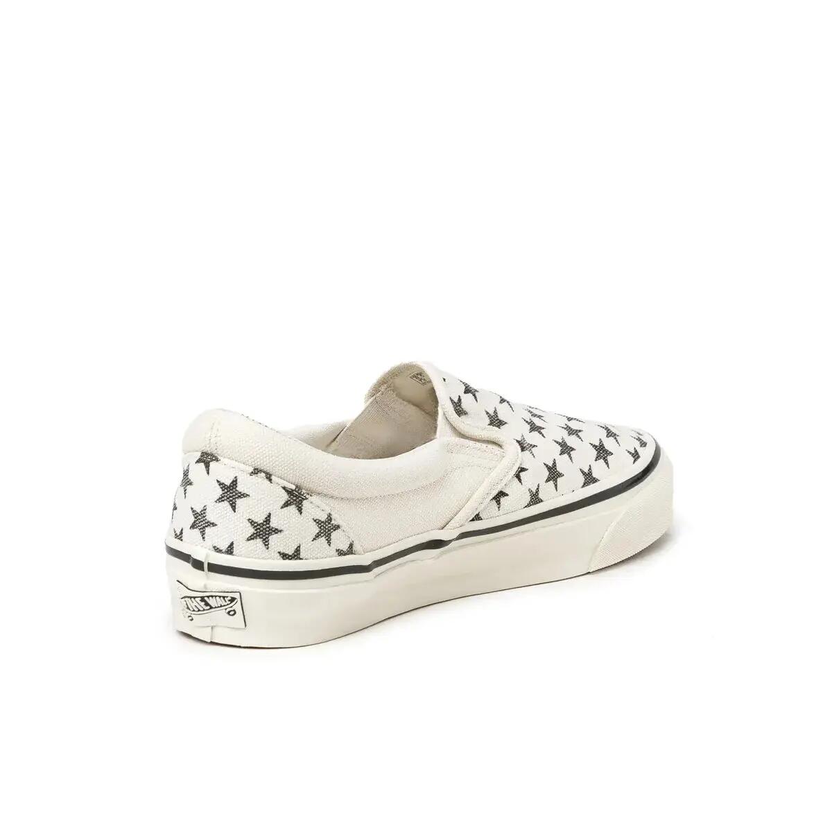 Vans Premium Classic Slip-On Stars Marshmallow Black 4/4