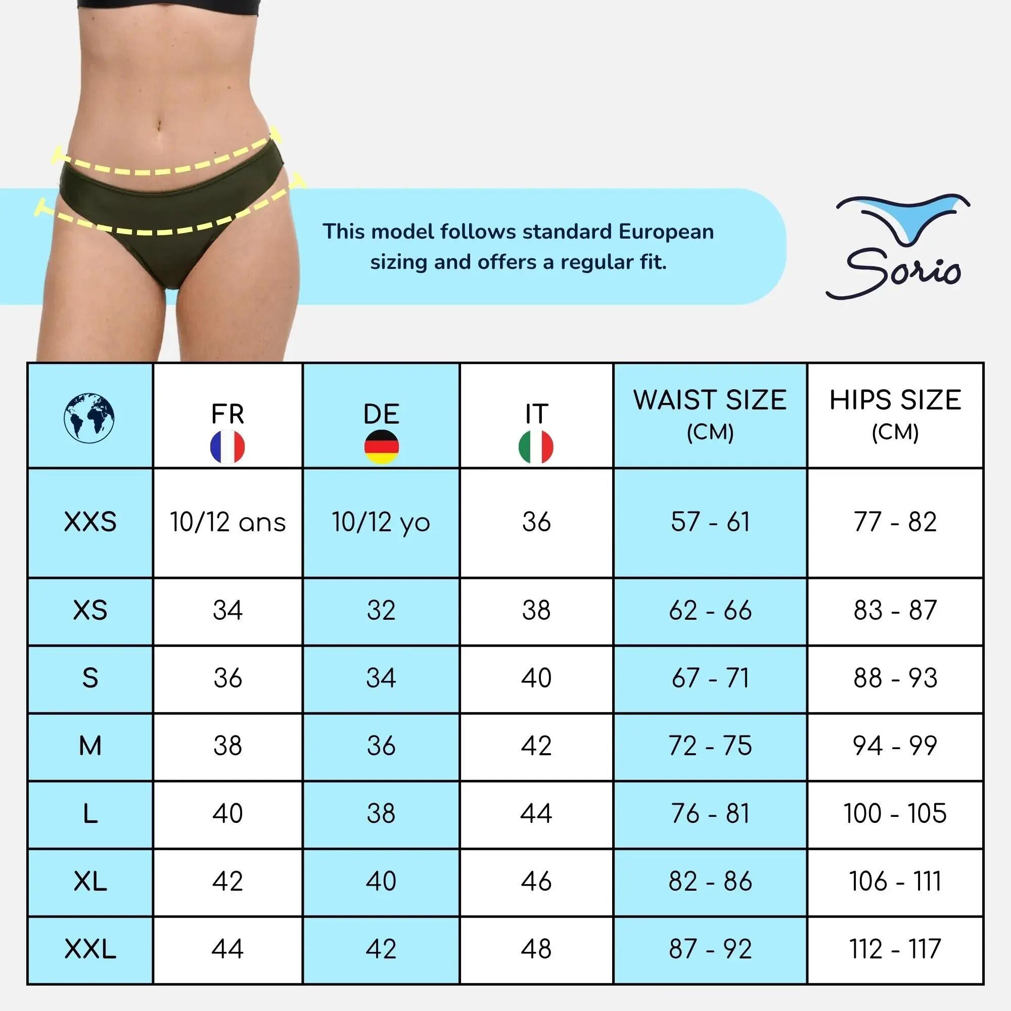Menstruatie Bikinibroekje | Dames Tieners | Middelmatige Menstruatie | Eva Khaki 7/9