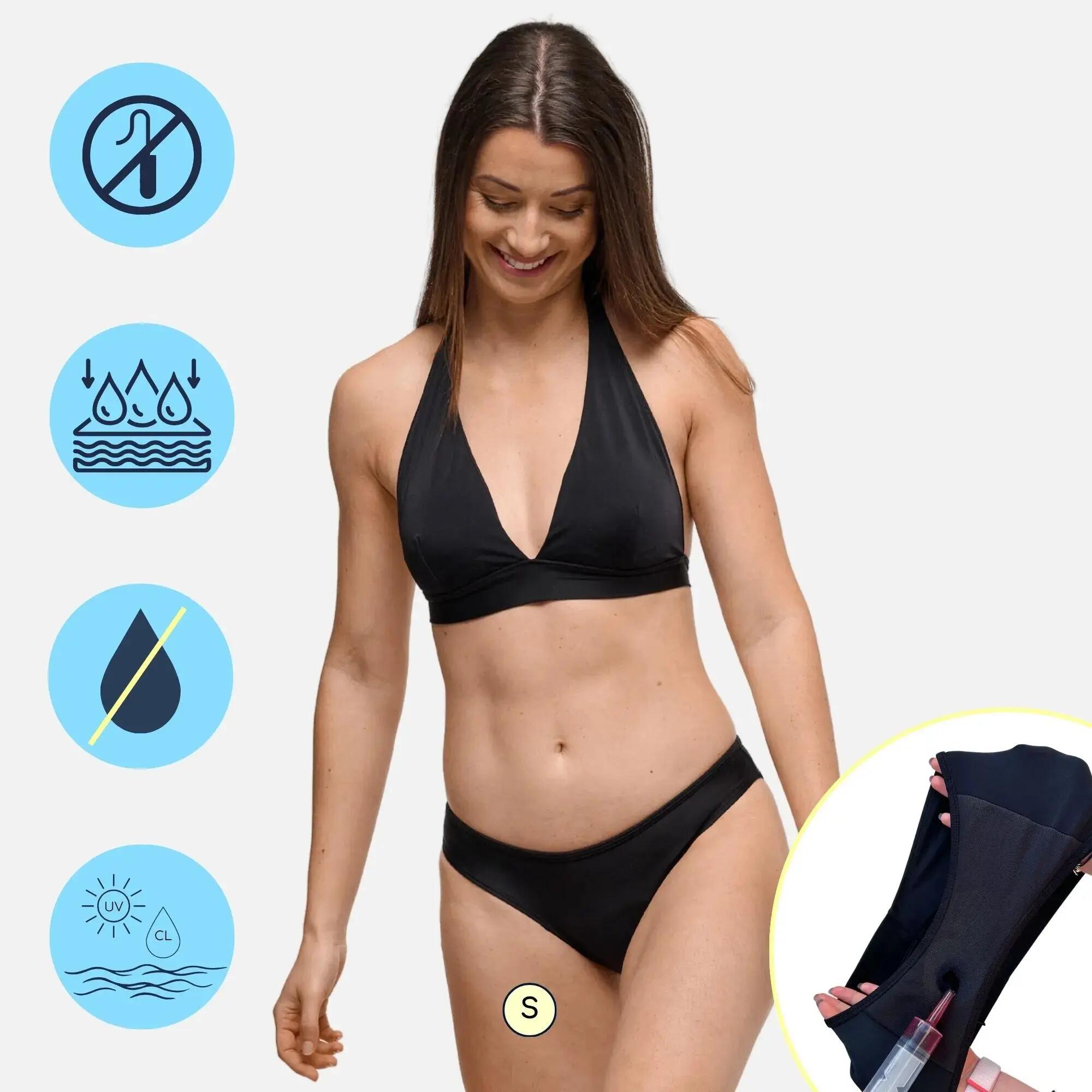 Bas de Maillot de bain Menstruel | Femme & Ado | Flux Abondant | Eva 3/9