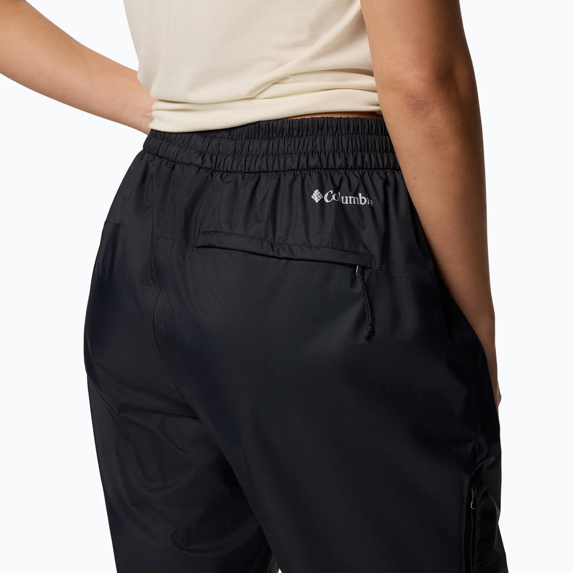 Pantalón impermeable Columbia Pouring Adventure III Mujer Negro 6/7