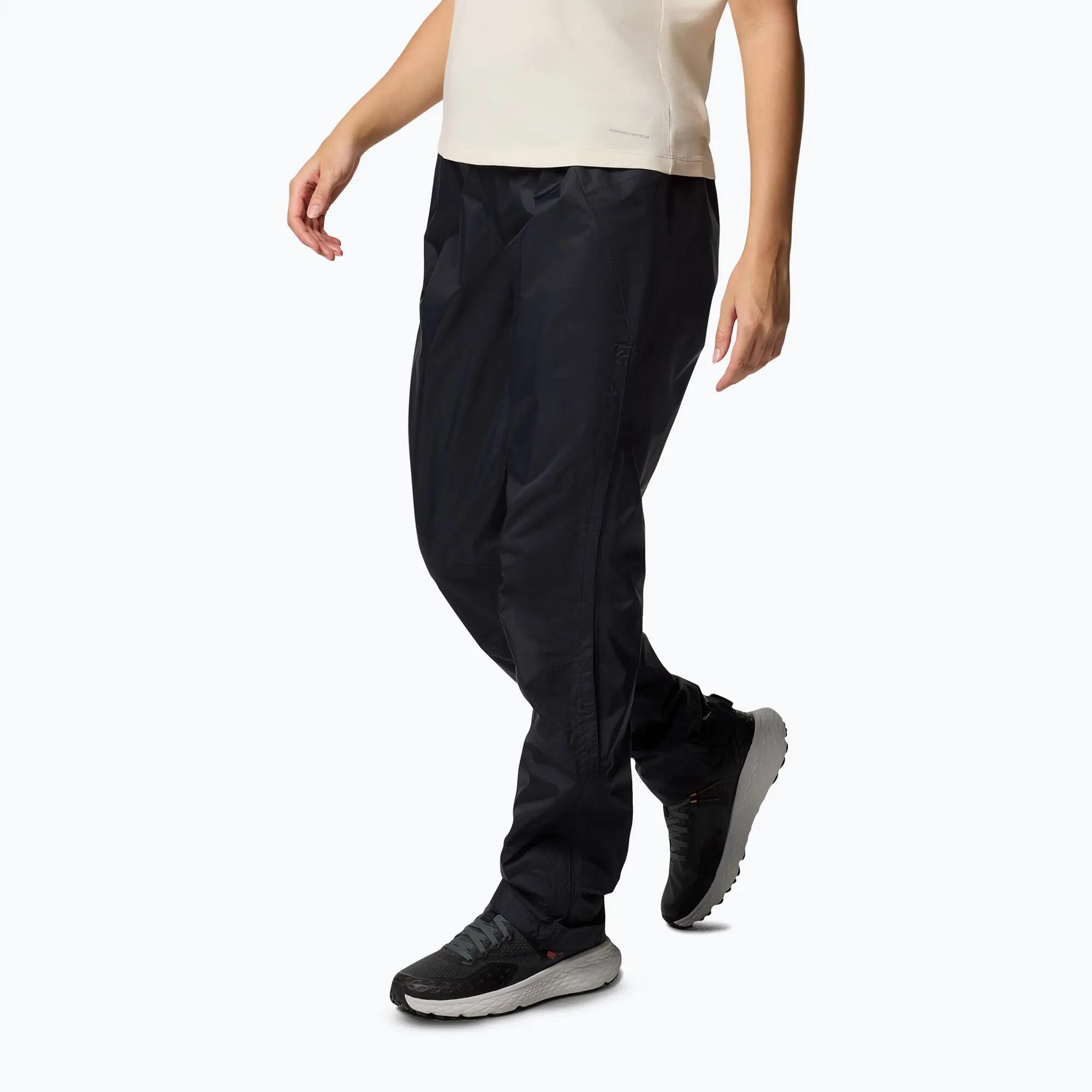 Pantalón impermeable Columbia Pouring Adventure III Mujer Negro 4/7