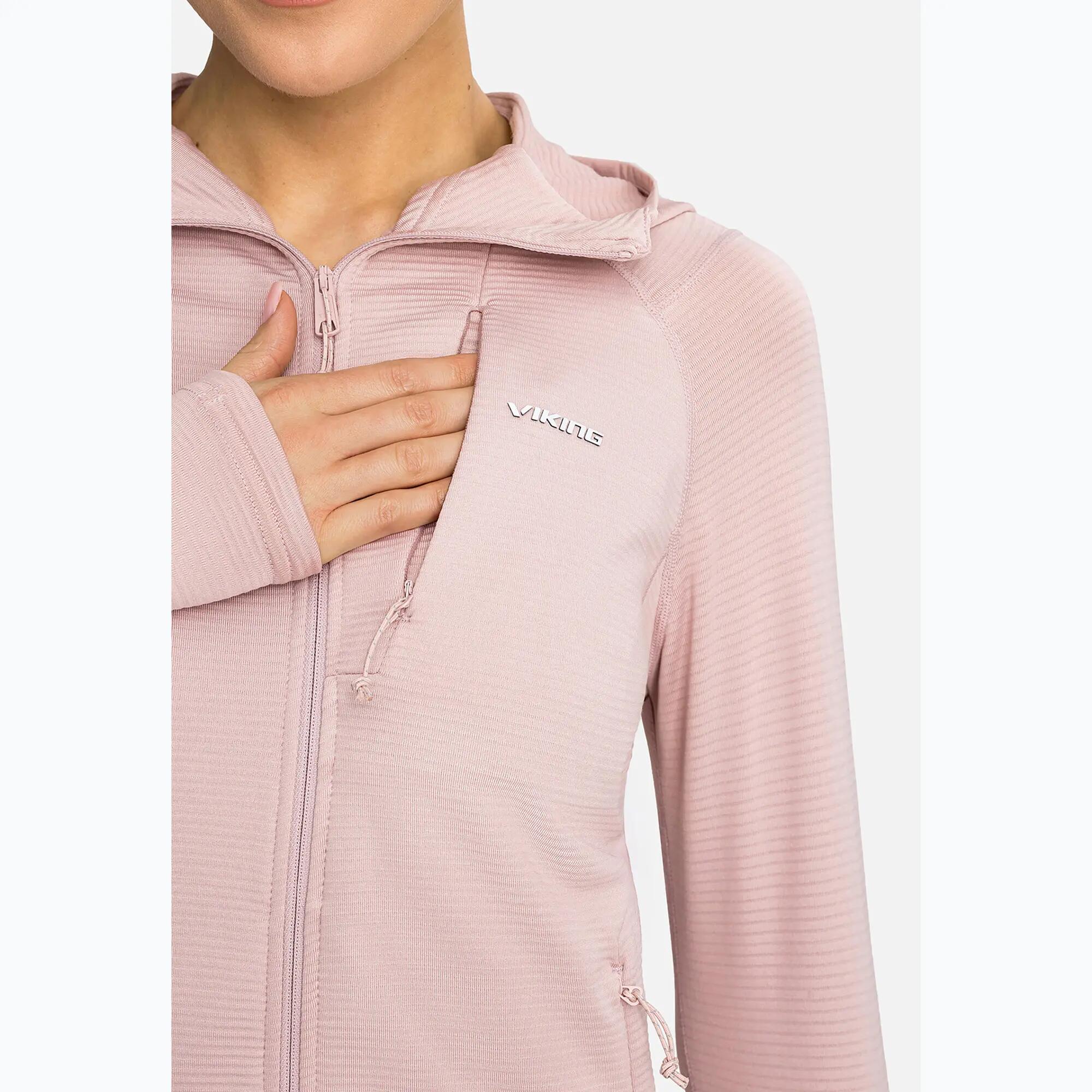 Bluza damska VIKING Birger Lady rozpinana z kapturem różowa 6/7