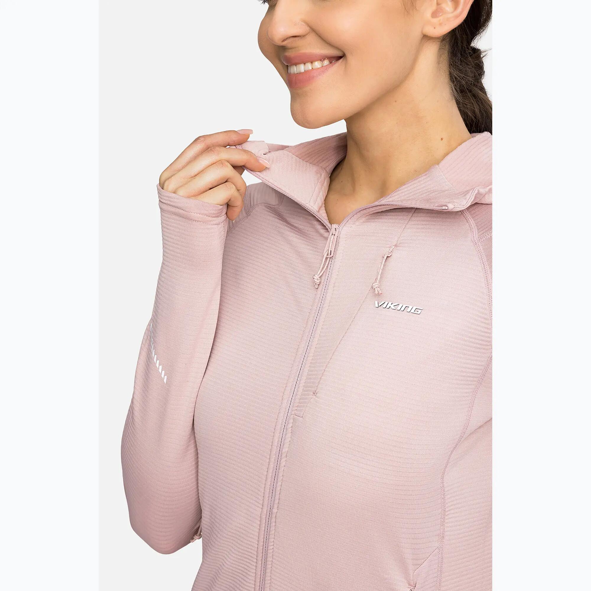 Bluza damska VIKING Birger Lady rozpinana z kapturem różowa 5/7