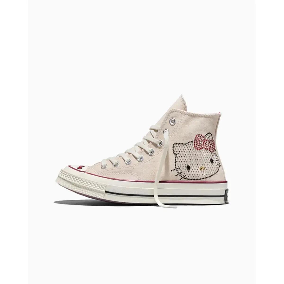 Converse Chuck 70 Hi Hello Kitty Swarovski Egret 3/6