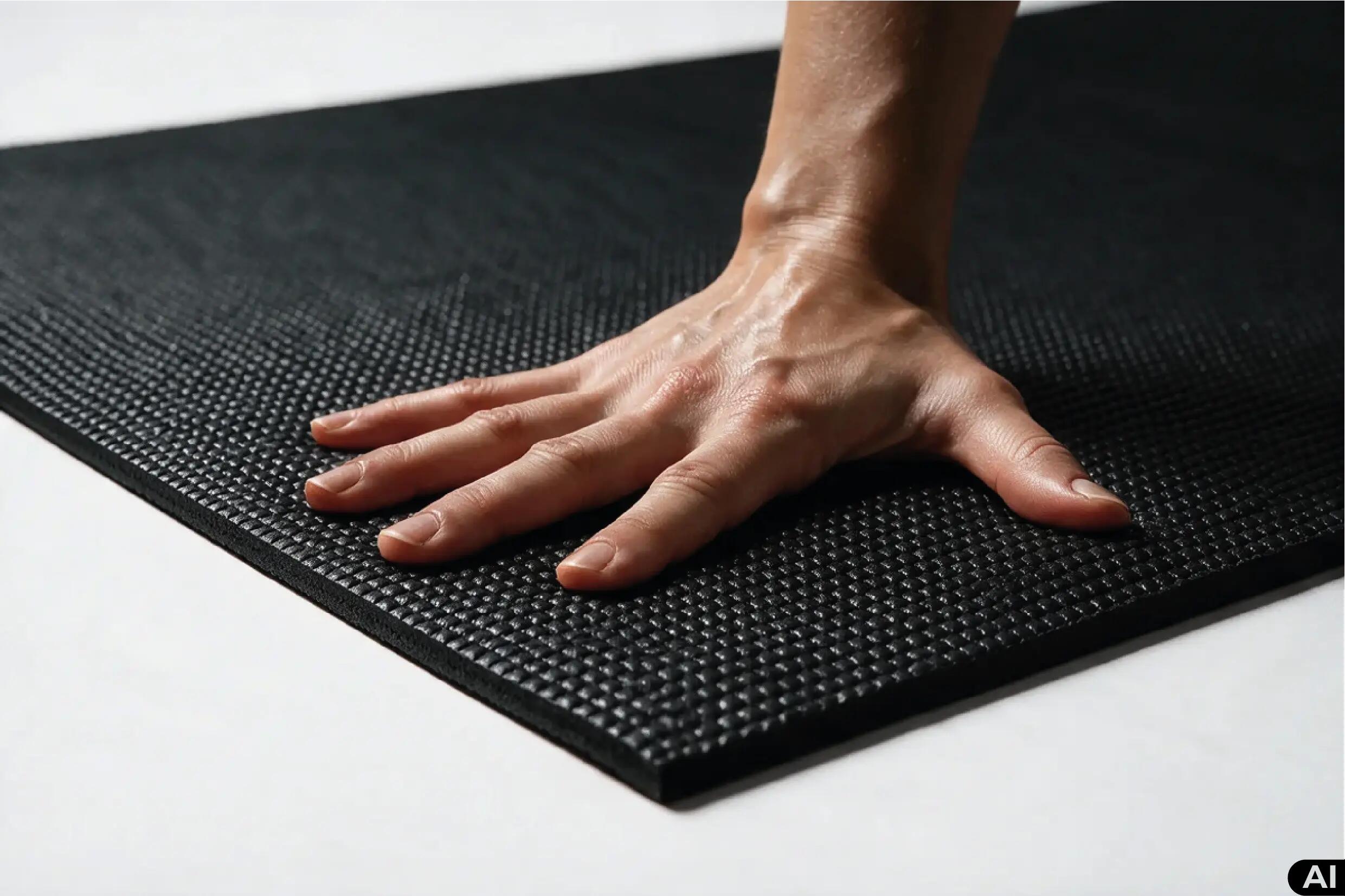 Mata do ćwiczeń jogi PVC antypoślizgowa Aqua-Sport Powerstrech Yoga Pro 5/7
