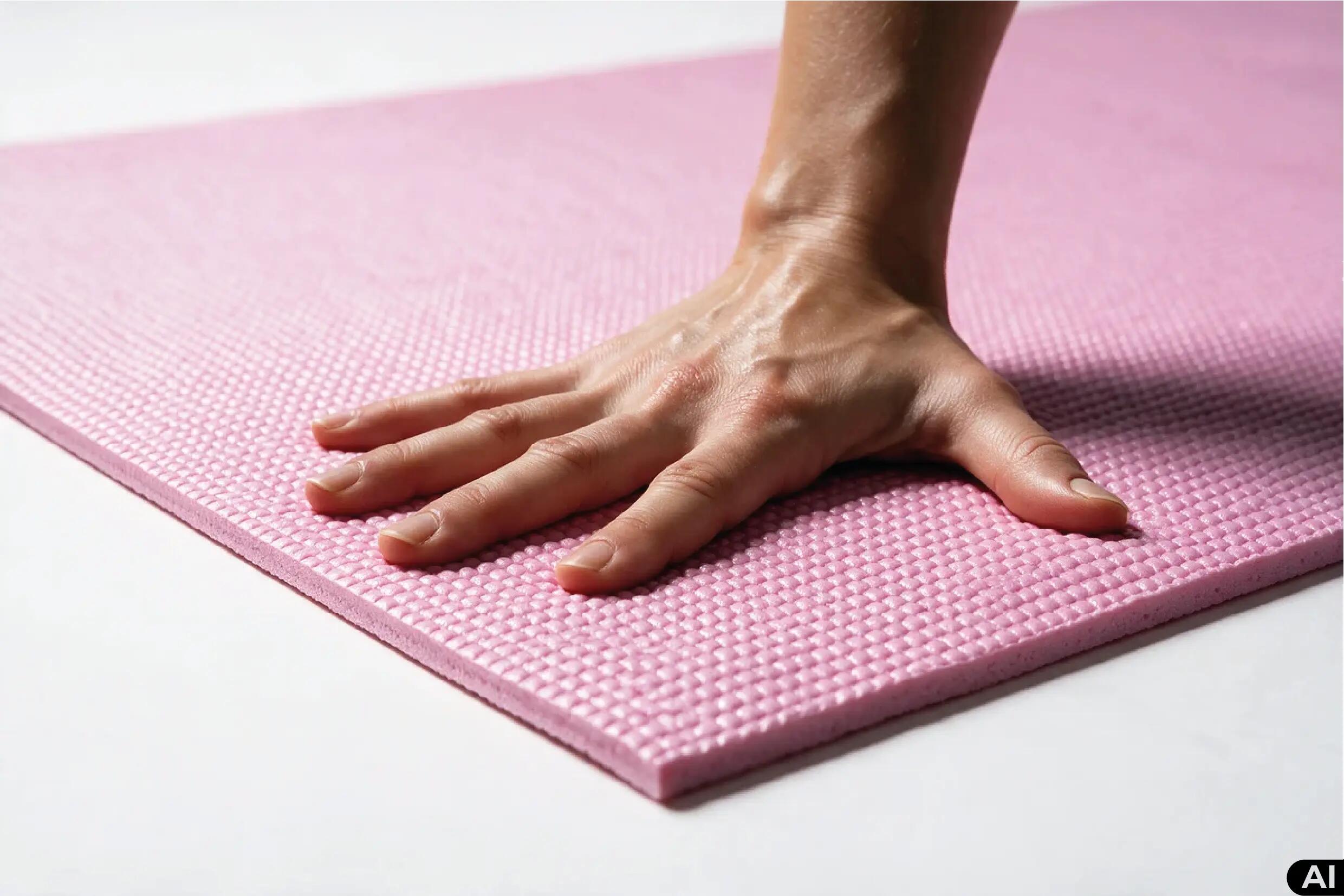 Mata do ćwiczeń jogi PVC antypoślizgowa Aqua-Sport Powerstrech Yoga Pro 5/7