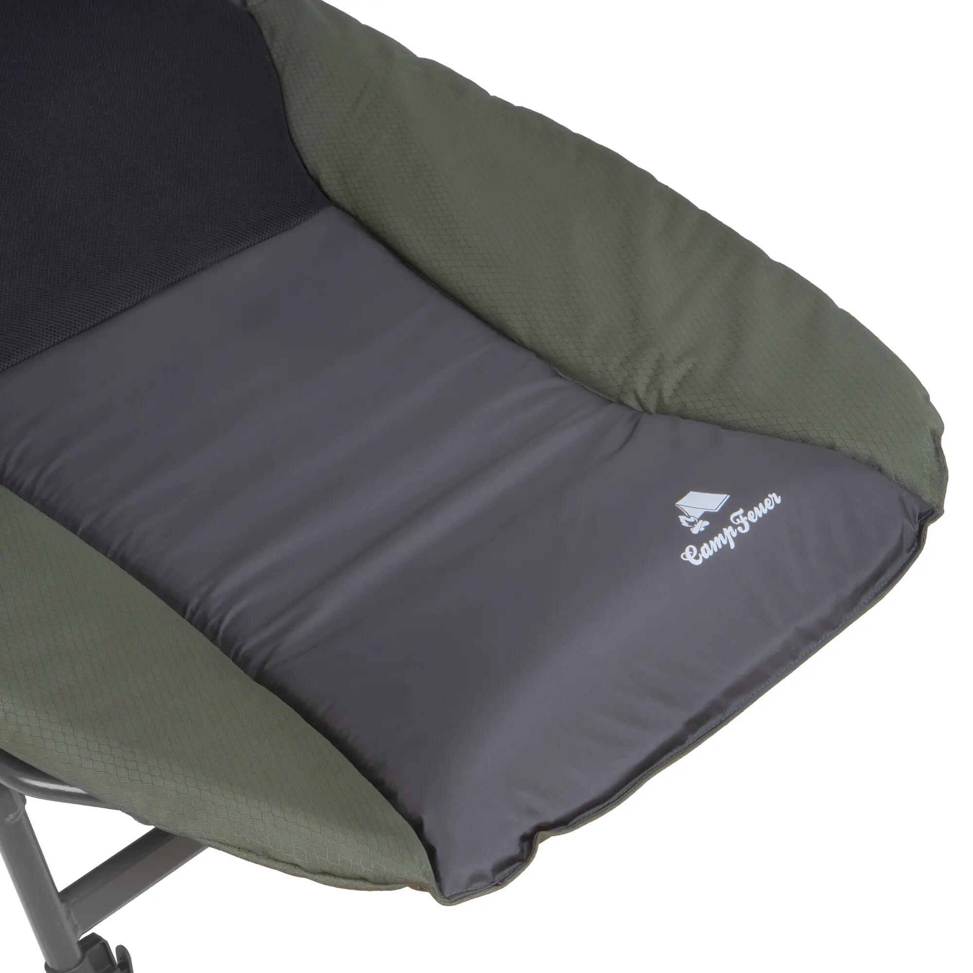 Karpfenliege XXL, 207 x 88 x 30-106 cm, Campingliege, faltbares Feldbett 6/9