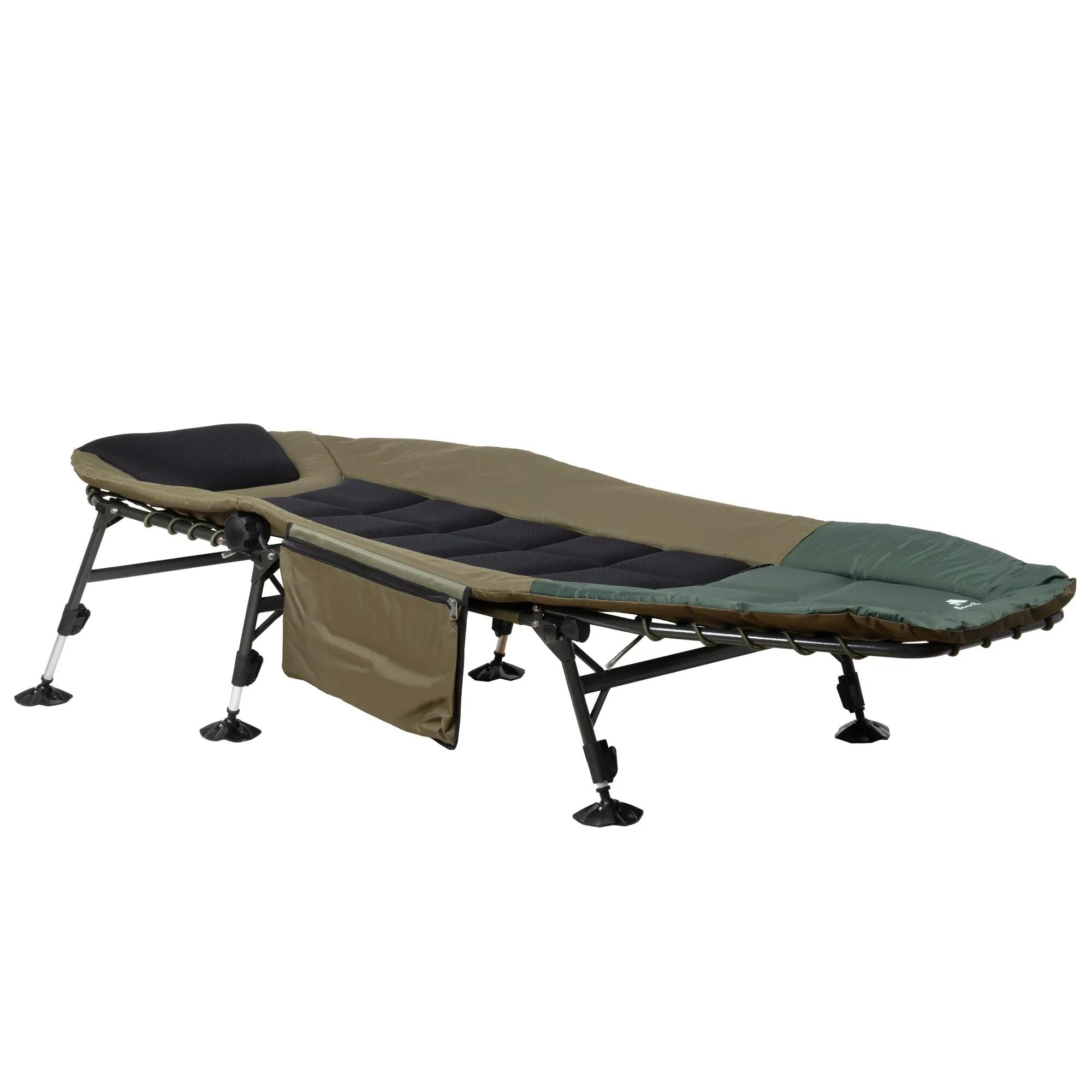 Karpfenliege XXL, 200 x 81 x 41-98 cm, Campingliege, faltbares Feldbett 4/10